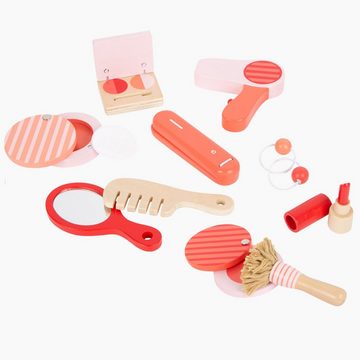 Small Foot Spielzeug-Frisierkoffer Schmink- und Frisierkoffer Retro, (11-tlg., Artikel mit Magnet-Funktion), Styling-Spaß für kleine Make-Up-Artists