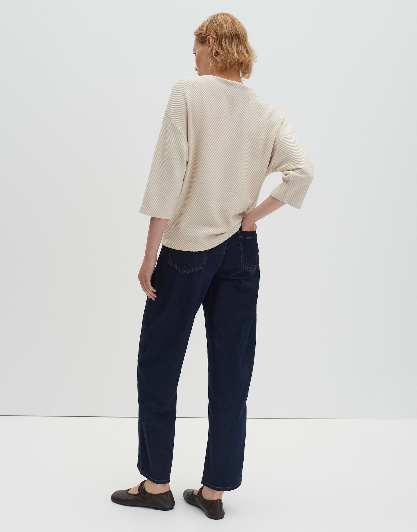 someday Sweatshirt UFENNA Regular mit Rippstruktur lockere Passform, gerader Schnitt, Rippstruktur, elastischer Stoff