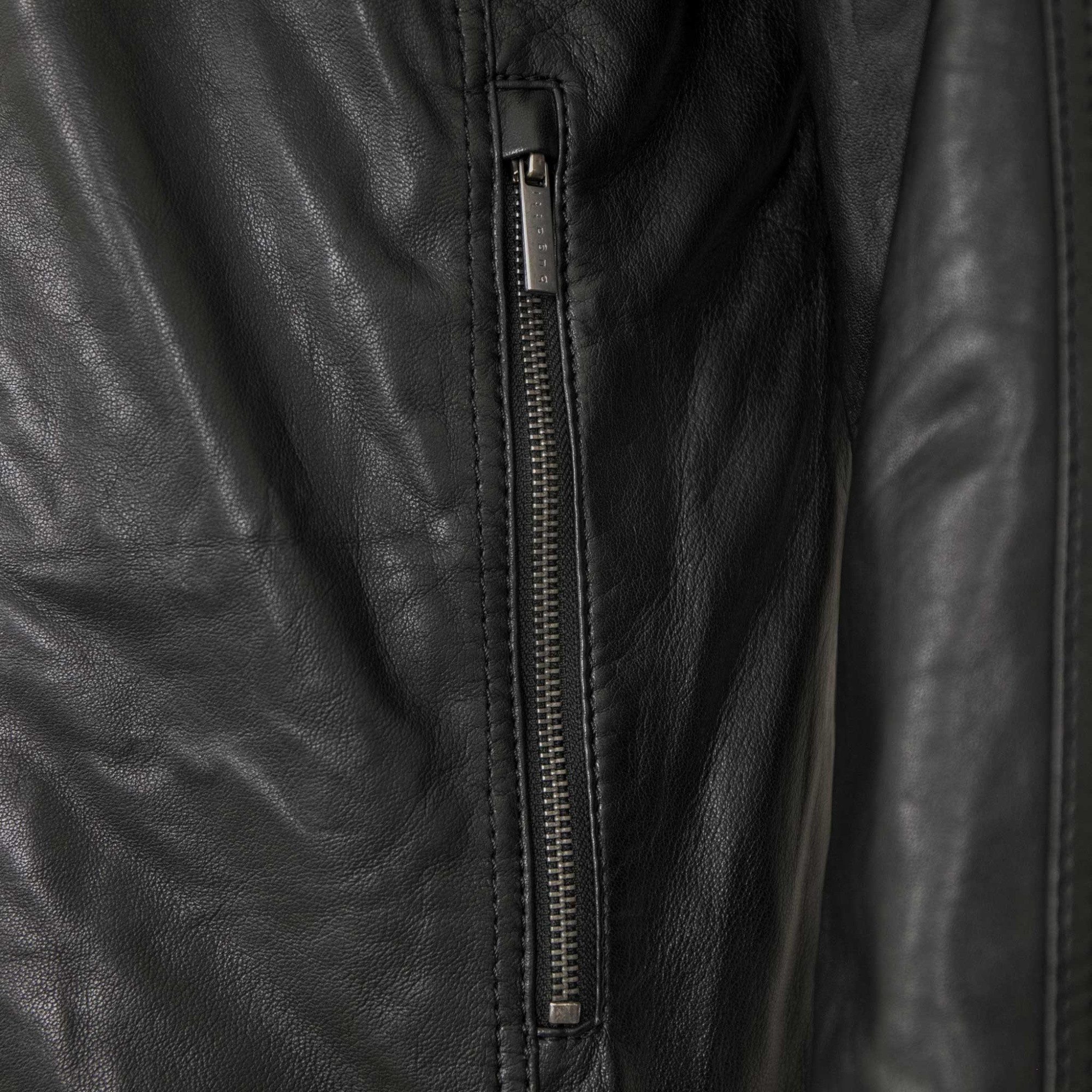 bugatti Lederjacke BGT-022/M Bugatti - Herren Lederjacke Lammnappa schwarz
