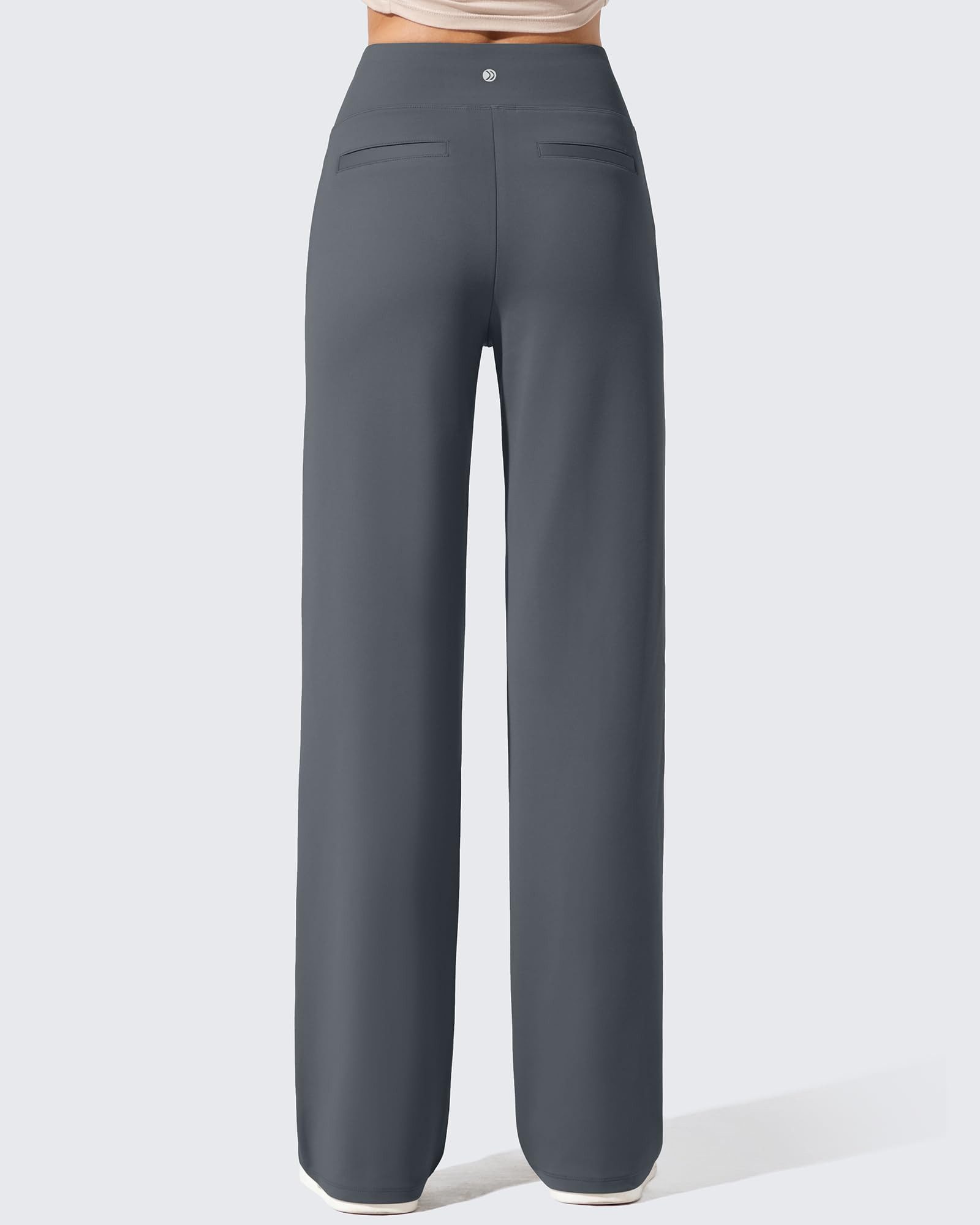 G4Free Palazzohose Winter Palazzohose Damen Arbeitshose gefütterte Palazzohose Stoffhose Weicher elastischer Bund, geeignet für 5‑10 °C – Bild 2 von 5
