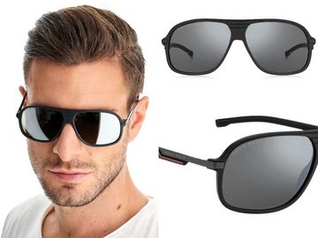 BOSS Sonnenbrille HUGO BOSS EYEWEAR Sonnenbrille Sunglasses Glasses Brille Black Piloten