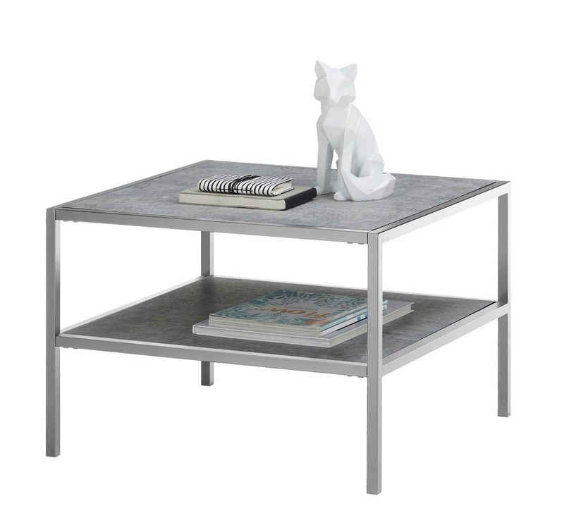 MCA furniture Couchtisch Couchtisch Orinoco quadratisch, grau (no-Set)