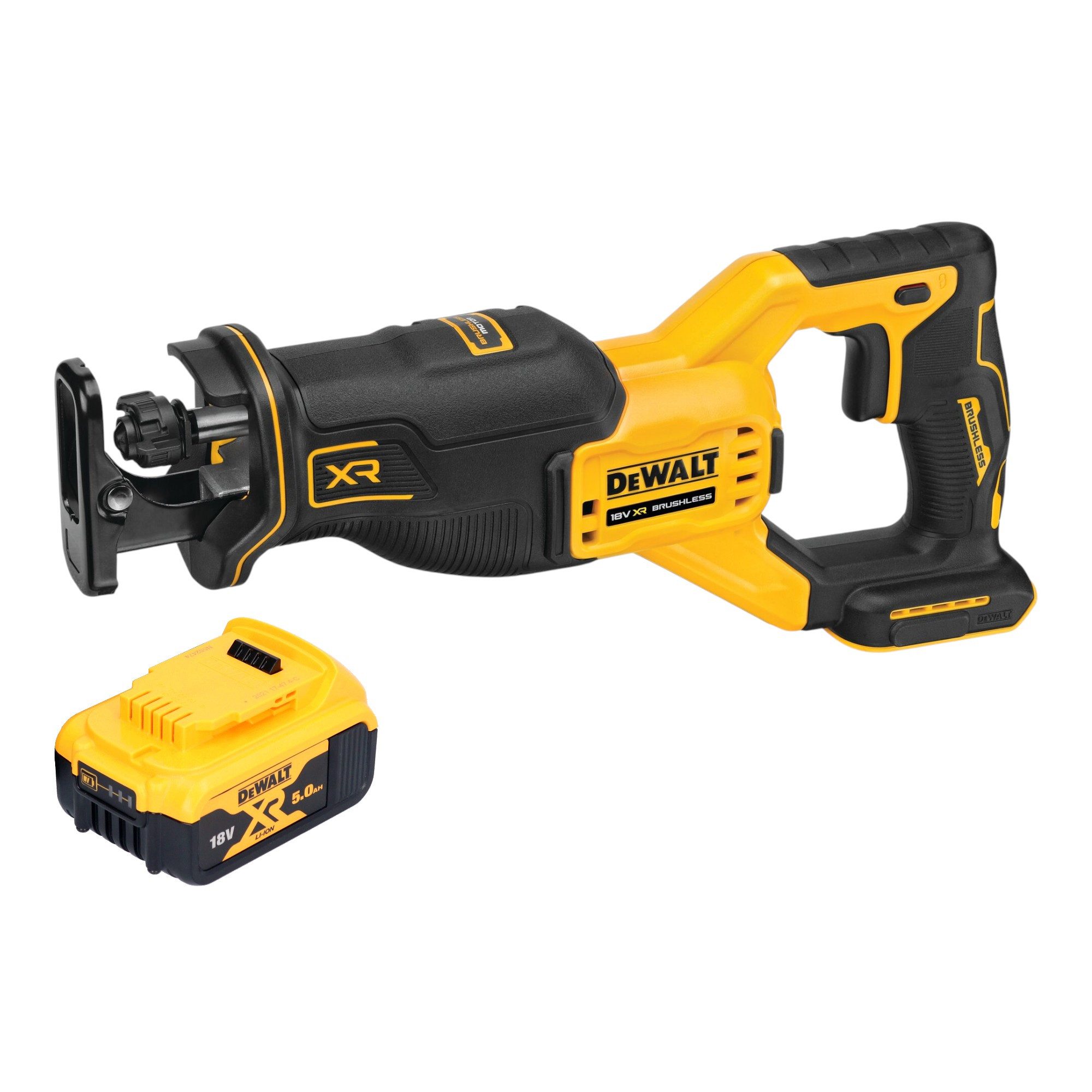 DeWalt Kompakt-Handkreissäge DeWalt DCS 382 N Akku Reciprosäge Säbelsäge 18 V + 1x Akku 5,0 Ah
