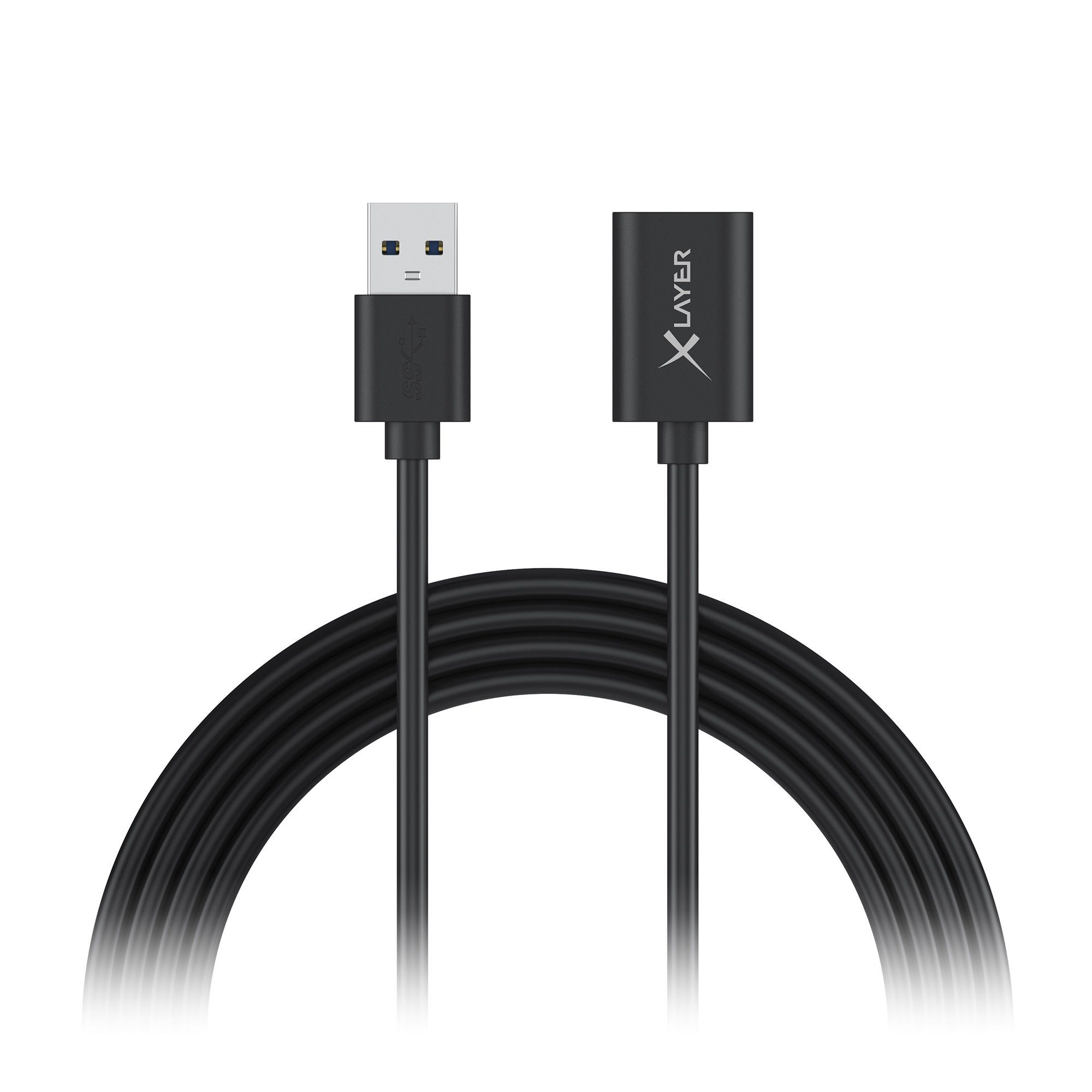 XLAYER Kabel Colour Line Verlängerungskabel USB to USB 1.5 m Smartphone-Kabel, USB Typ A, USB Typ A (150.00 cm)
