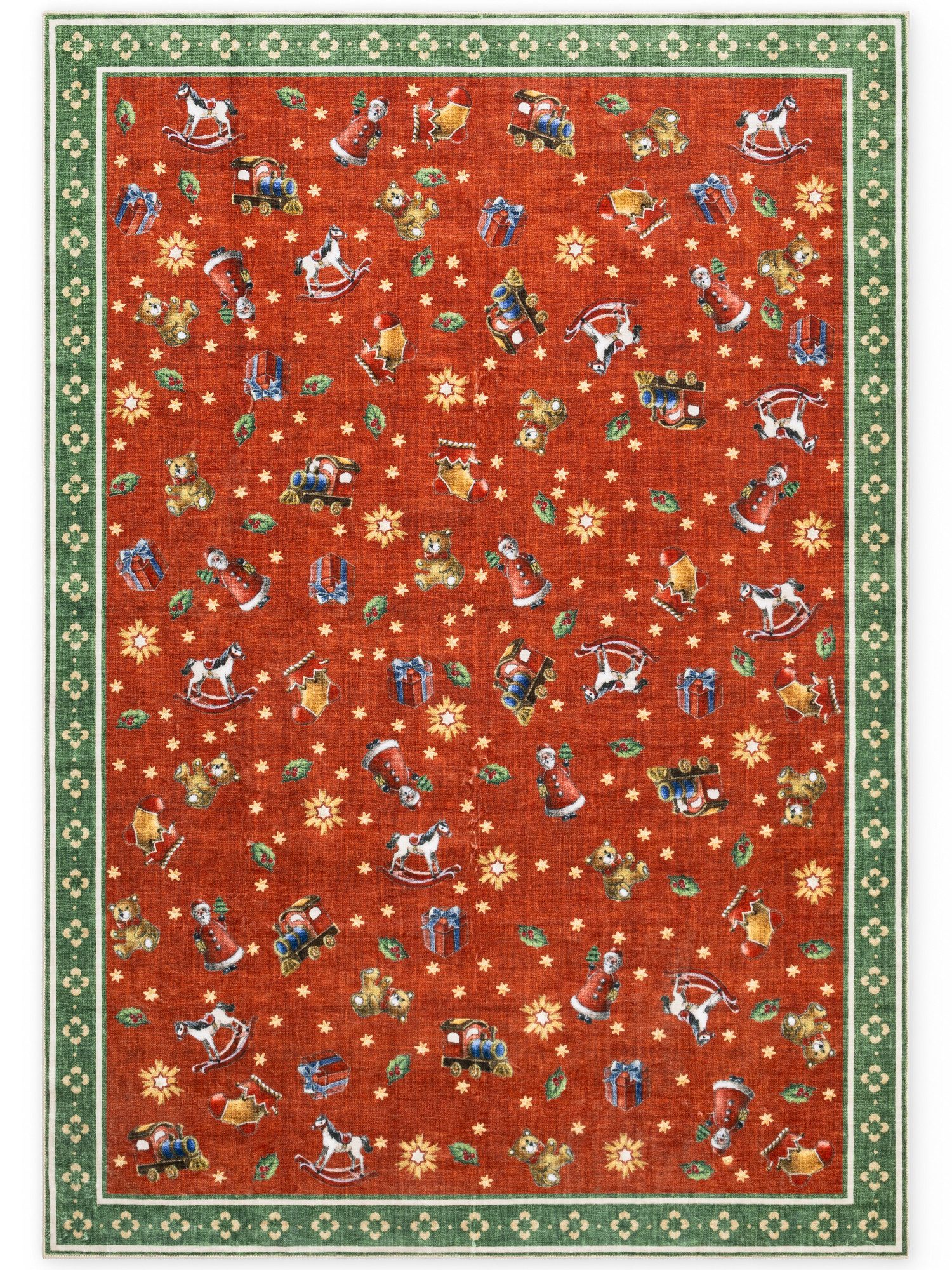 Villeroy & Boch Teppich Toy's Delight Nostalgic Noel, rechteckig, Höhe: 3 mm, Weihnachten, Toys Delight, Wohnzimmer, Waschbar, Baumrock, Christmas – Bild 2 von 5