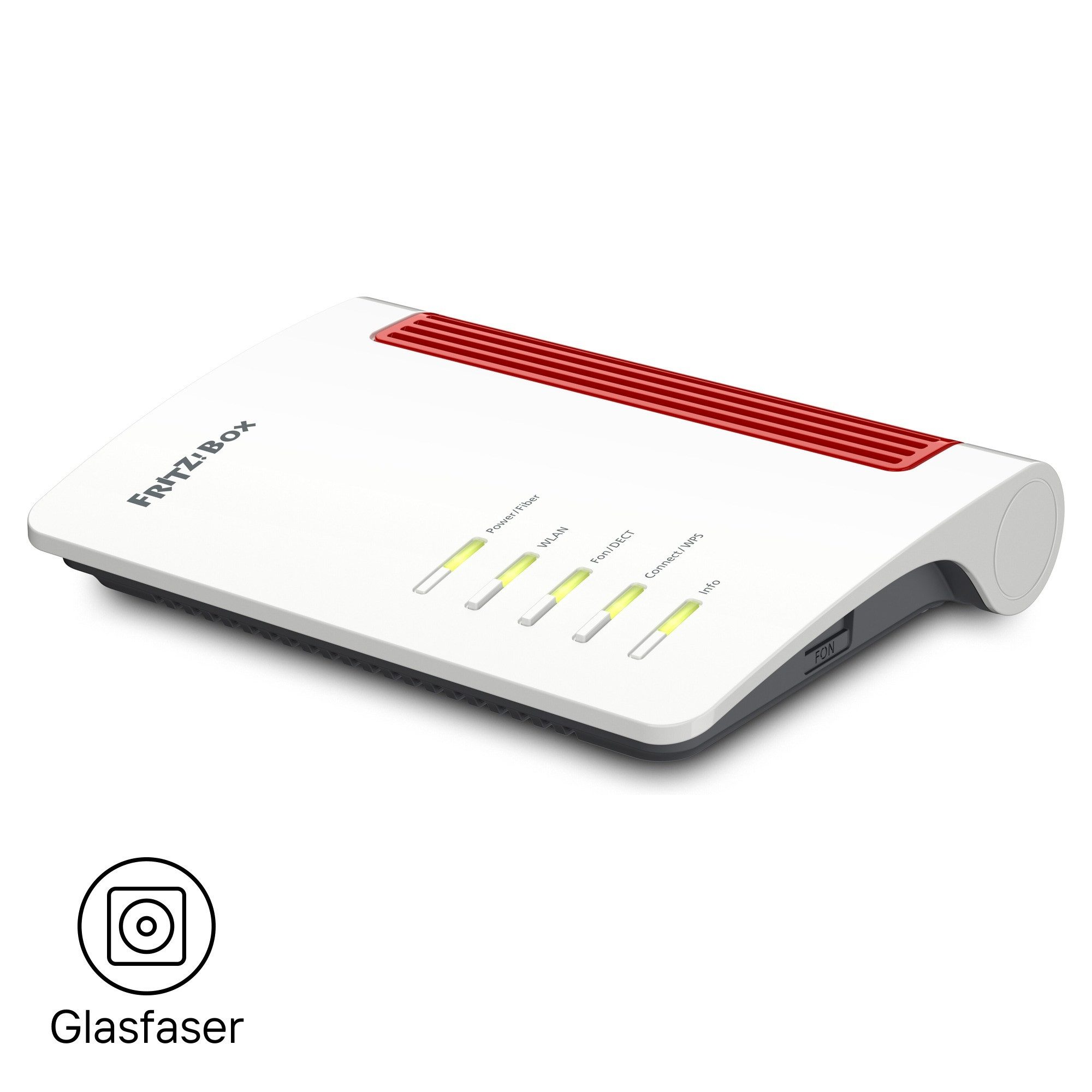 Fritz! FRITZ!Box 5530 Fiber WLAN-Router, Glasfaser AON/GPON, Wi-Fi 6 Mesh 3.000 MBit/s, 2,5-Gbit/s-LAN, DECT