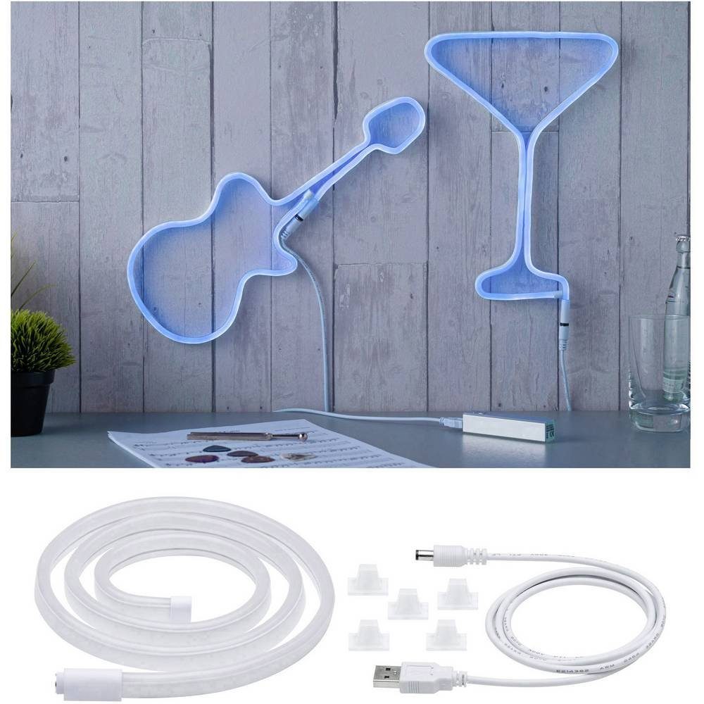 LED Stripe Neon Colorflex USB Strip Blue 1m 4.5W 5V /