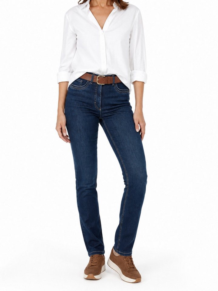 STARK DIE HOSE Stretch-Jeans WELLNESS-WOHLFÜHLHOSE, 5-Pocket, Regular Fit mit Dehnbund Eine gelungene Weiterentwicklung des beliebten ZERRES-Vorgängers
