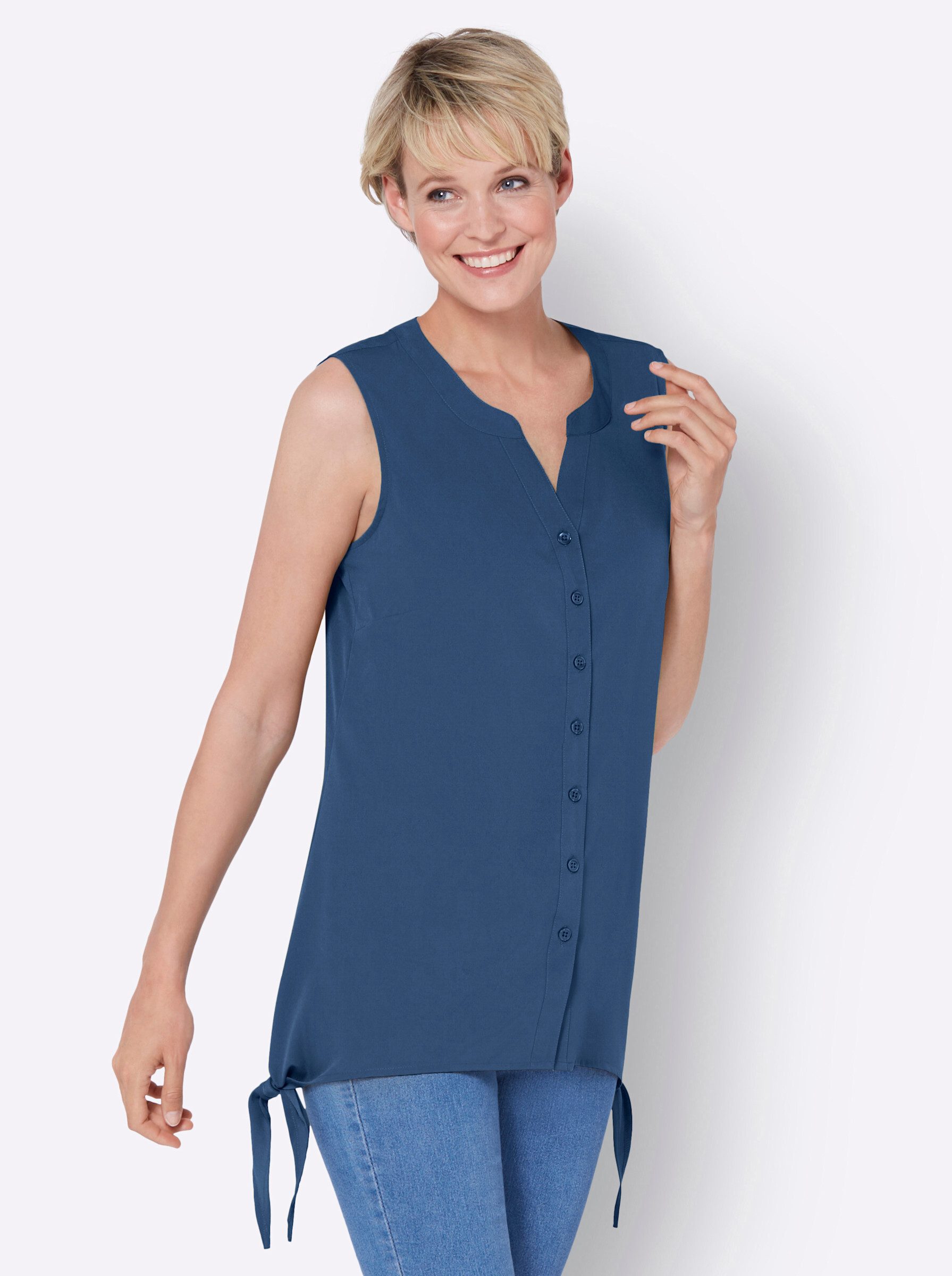 Sieh an! Blusentop Ärmellose Bluse günstig online kaufen
