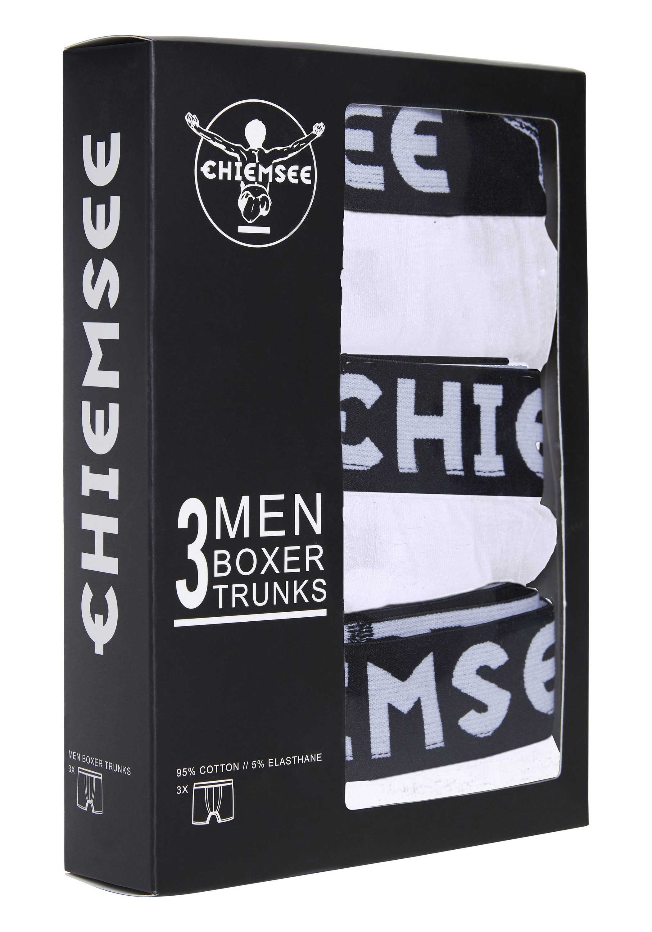 Chiemsee Boxershorts Boxershorts Herren für White (3er-Pack, 3 11-0601 3er Bright Pack 3-St)