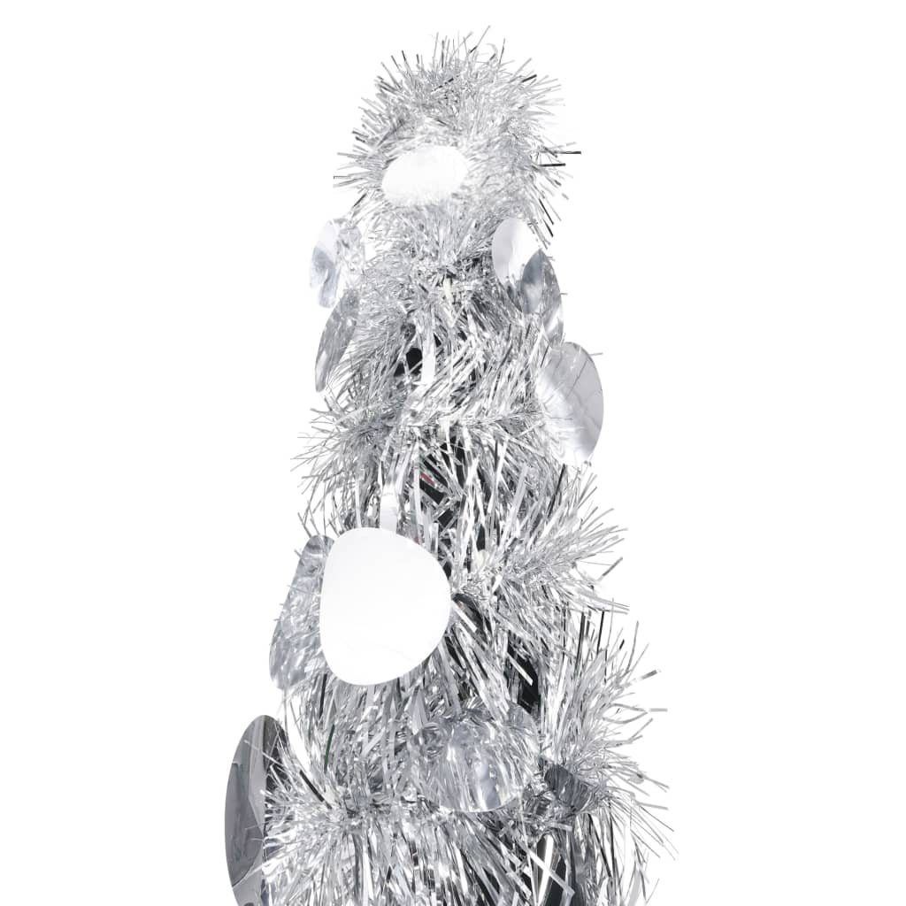 Pop-Up-Weihnachtsbaum cm furnicato Silber Künstlicher Künstlicher Weihnachtsbaum PET 150