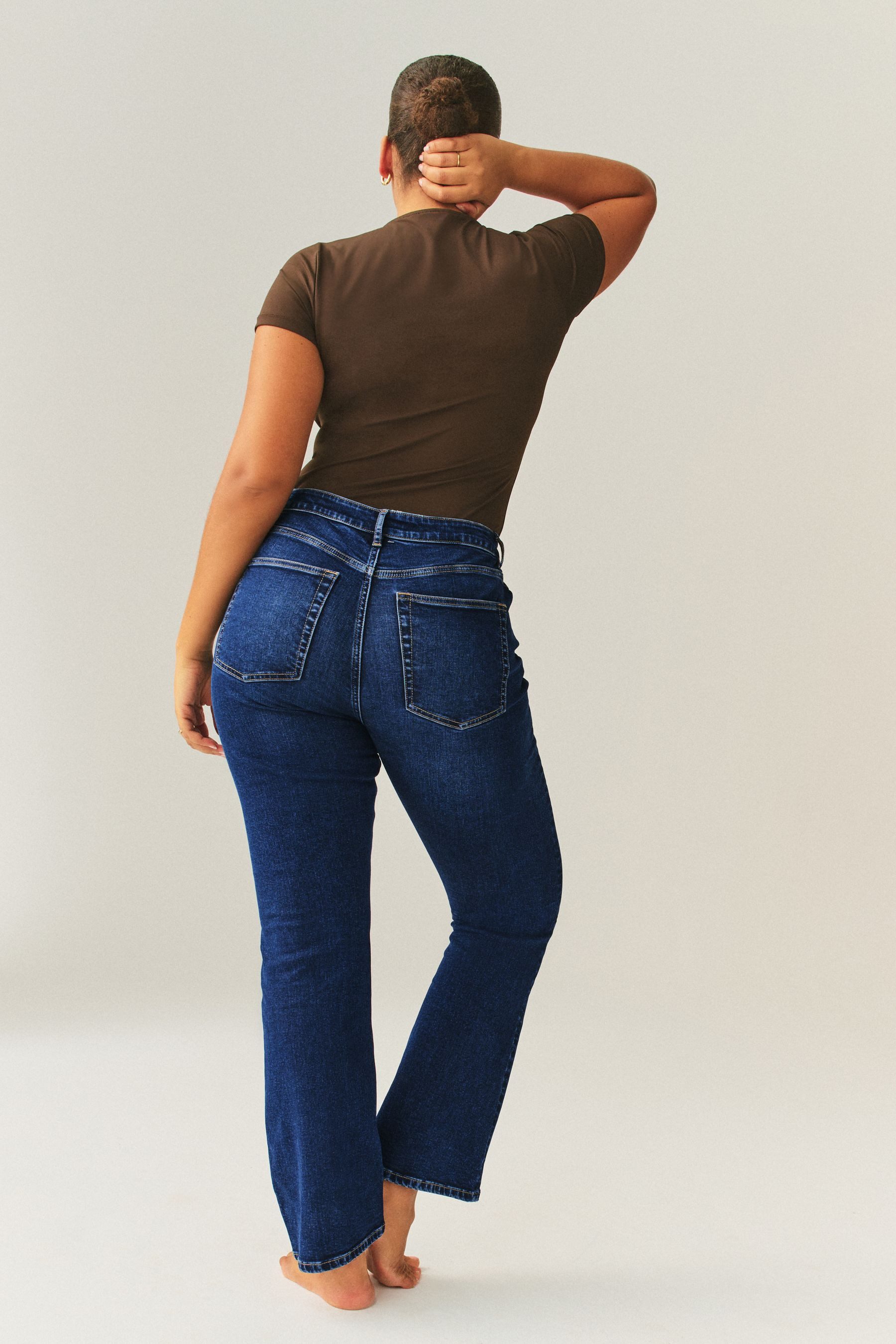 Next Bootcut-Jeans Sanduhr Bootcut-Jeans aus Stretchdenim (1-tlg)
