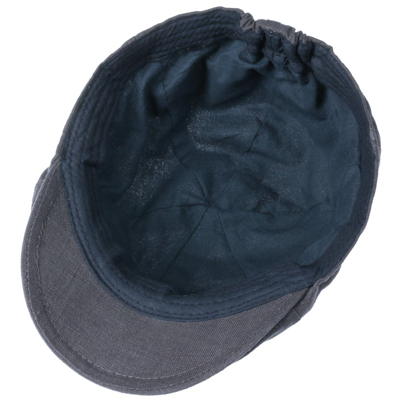 Lipodo Flat Cap (1-St) Schirmmütze mit Schirm dunkelblau