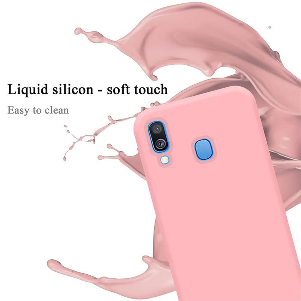 Cadorabo Handyhülle für Samsung Galaxy A40 Hülle Samsung Galaxy A40, Flexible Hülle TPU Silikon Schutzhülle Back Cover Case