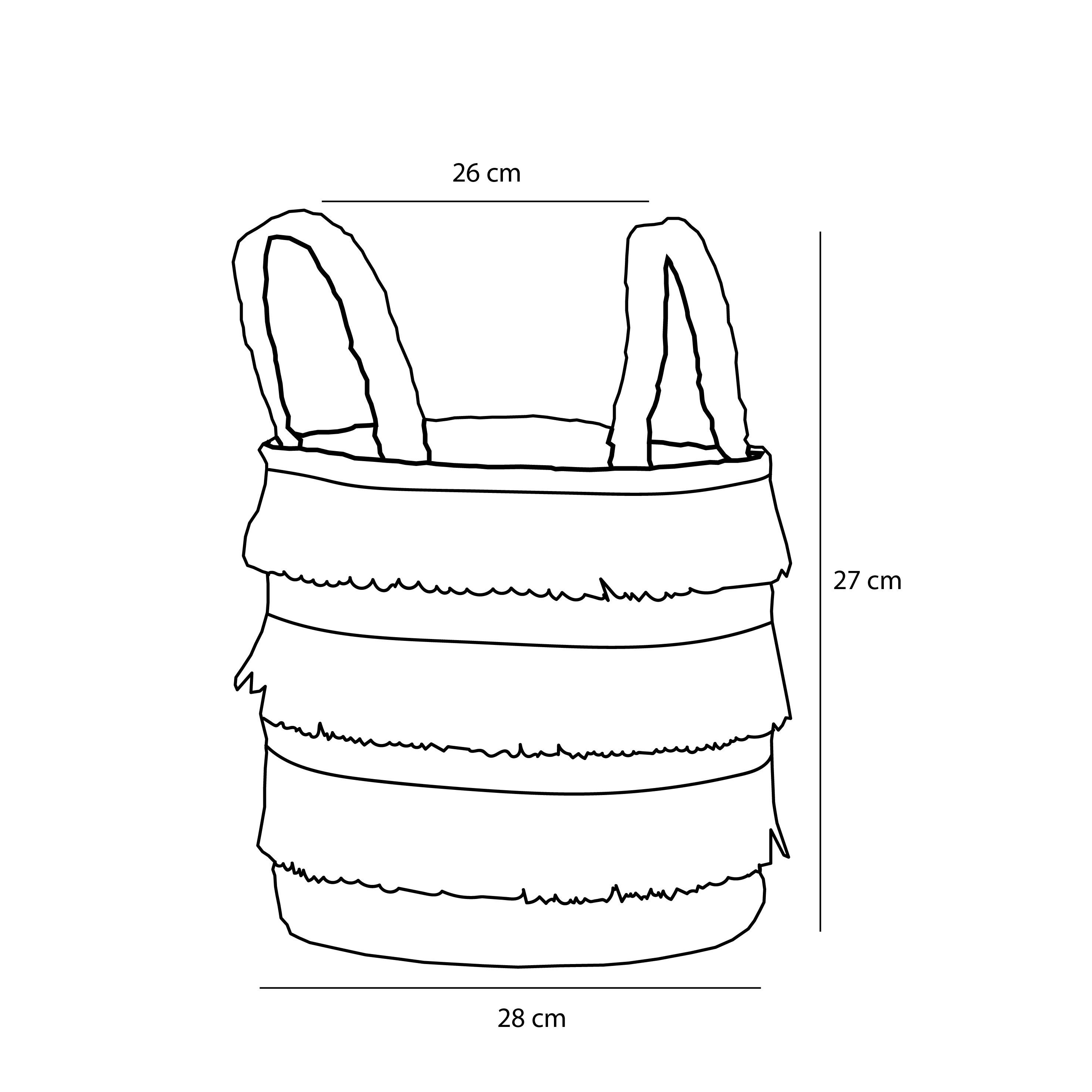 Mica Decorations Aufbewahrungskorb Mica Decorations Korb rund braun Satz von 2 - h30xd32cm