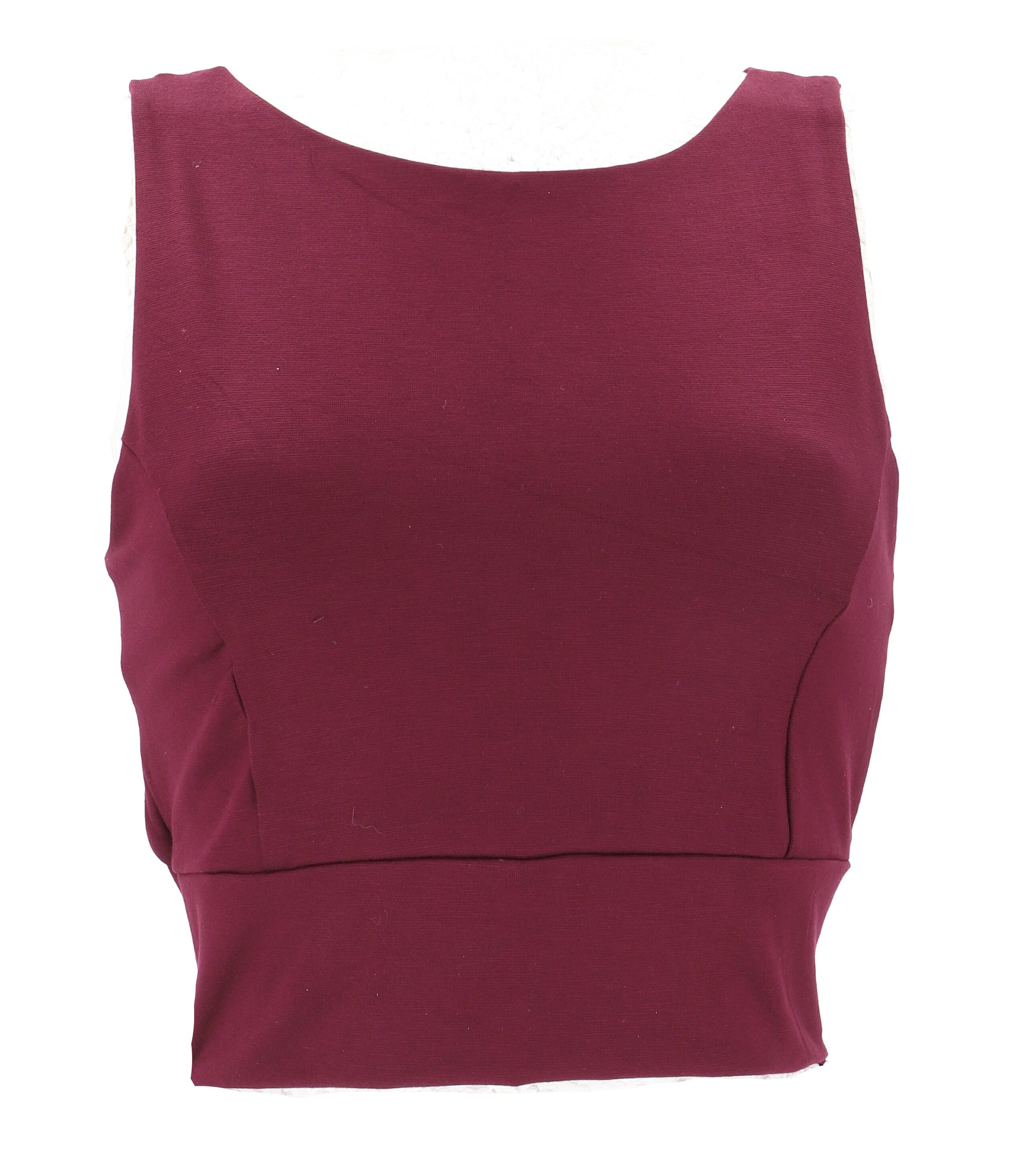 Guru-Shop T-Shirt Yogatop mit Rückenausschnitt, kurzes Top -.. Festival, Ethno Style, alternative Bekleidung