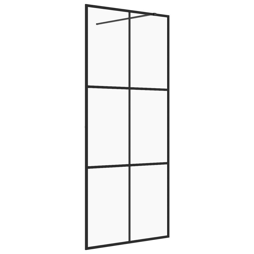 Duschwand Walk In Duschwand für Begehbare Dusche mit Klarem ESG Glas 100x195 cm