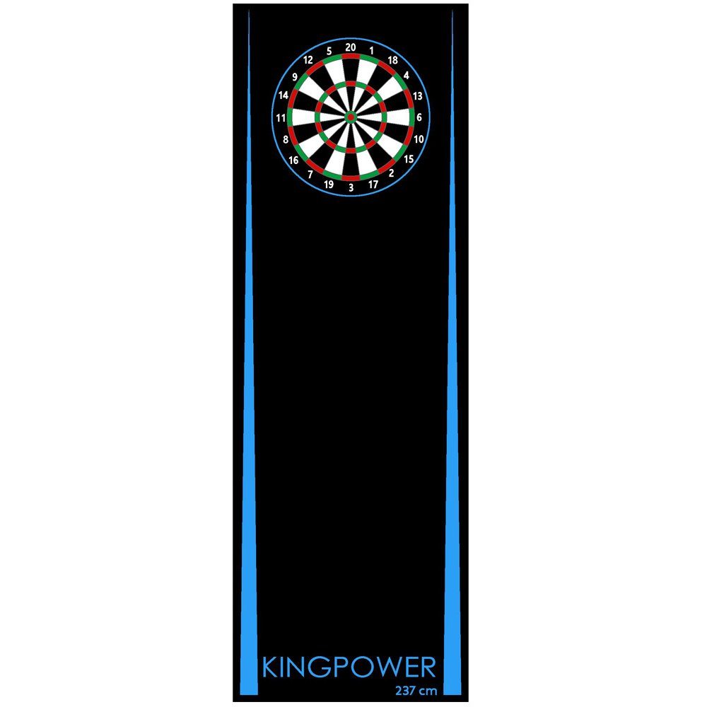 Kingpower Dartmatte Dart Matte Dartteppich Turnier Matte Dartmatte Darts 237x80cm Auswahl Kingpower Design 09 Blau