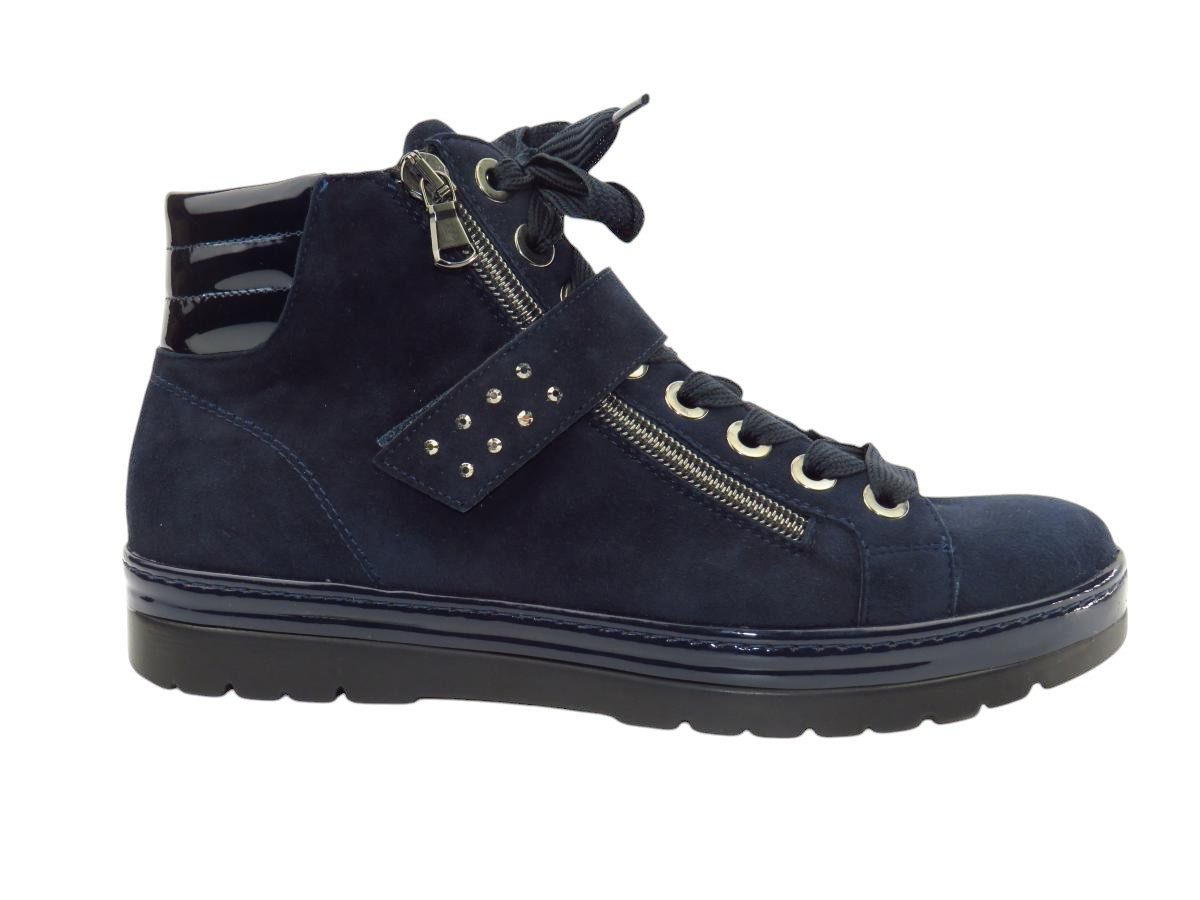 Samt-Chevro/La G+ Stiefelette