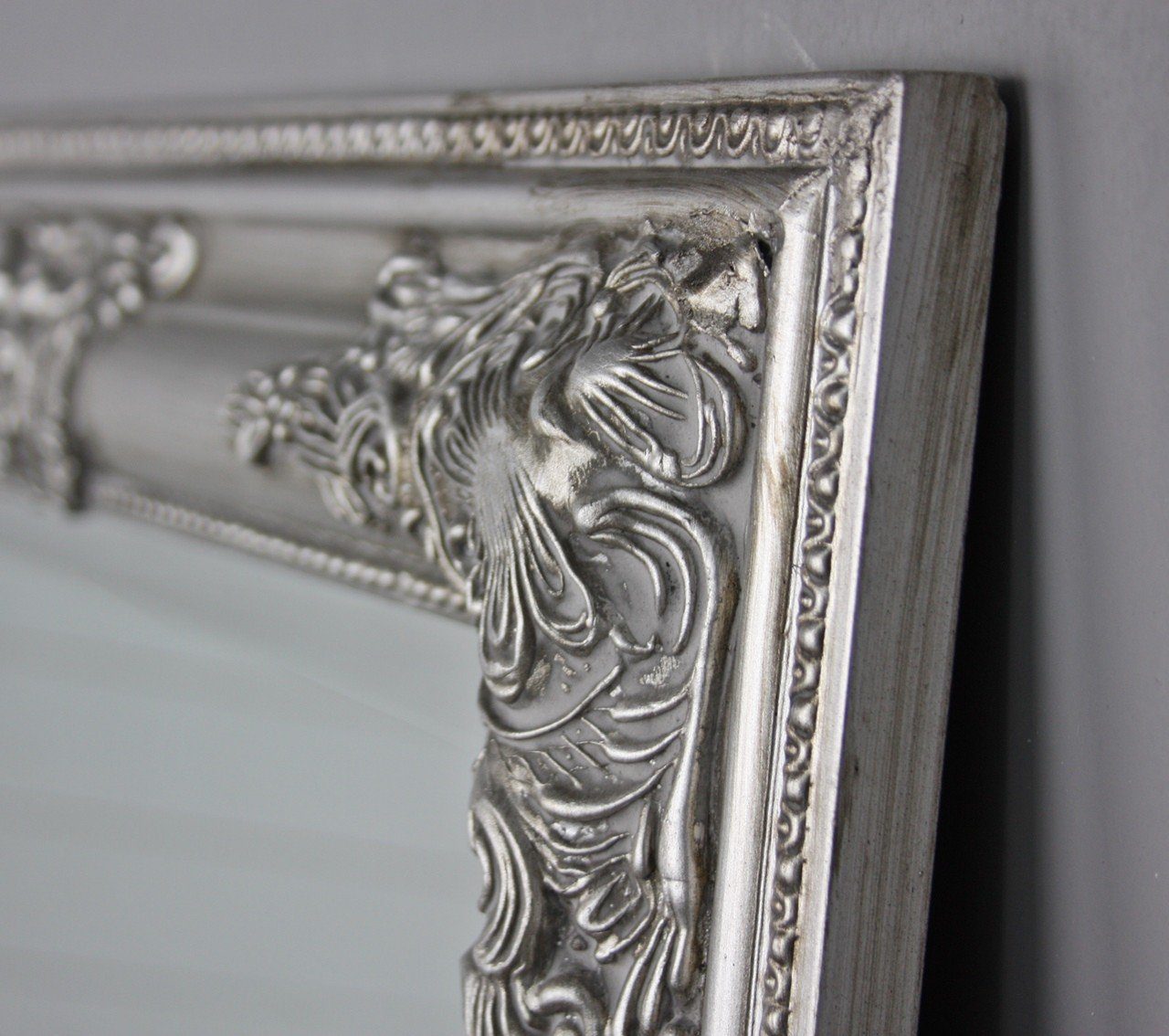 Wandspiegel: | Silber elbmöbel Spiegel silber Silber Barockrahmen Silber 62x52x7 barock, cm Wandspiegel Spiegel