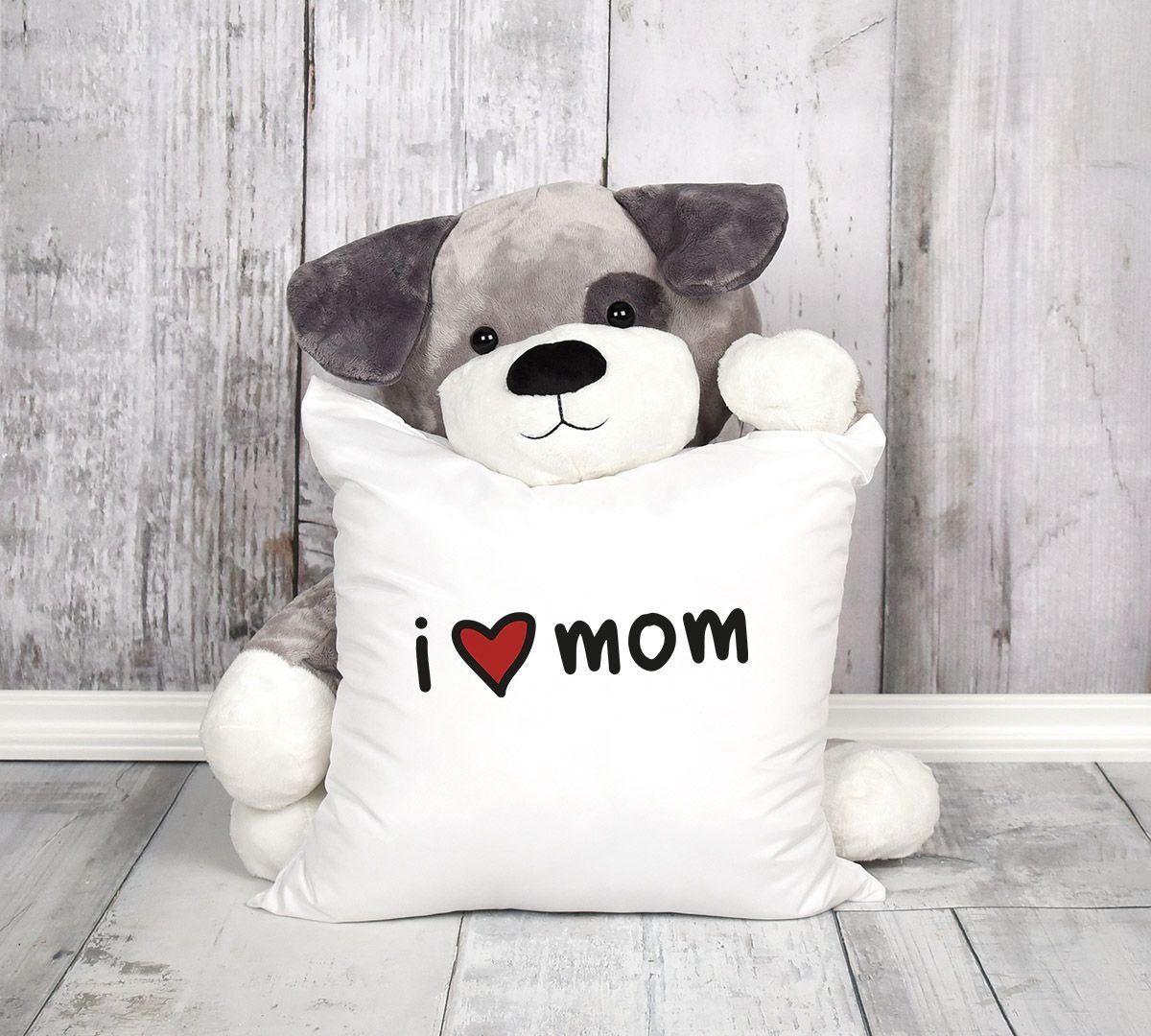 love Mama dich SpecialMe Mutti Muttertag liebe Herz Mom für SpecialMe® Dekokissen Geschenk Ich I Kissen-Bezug