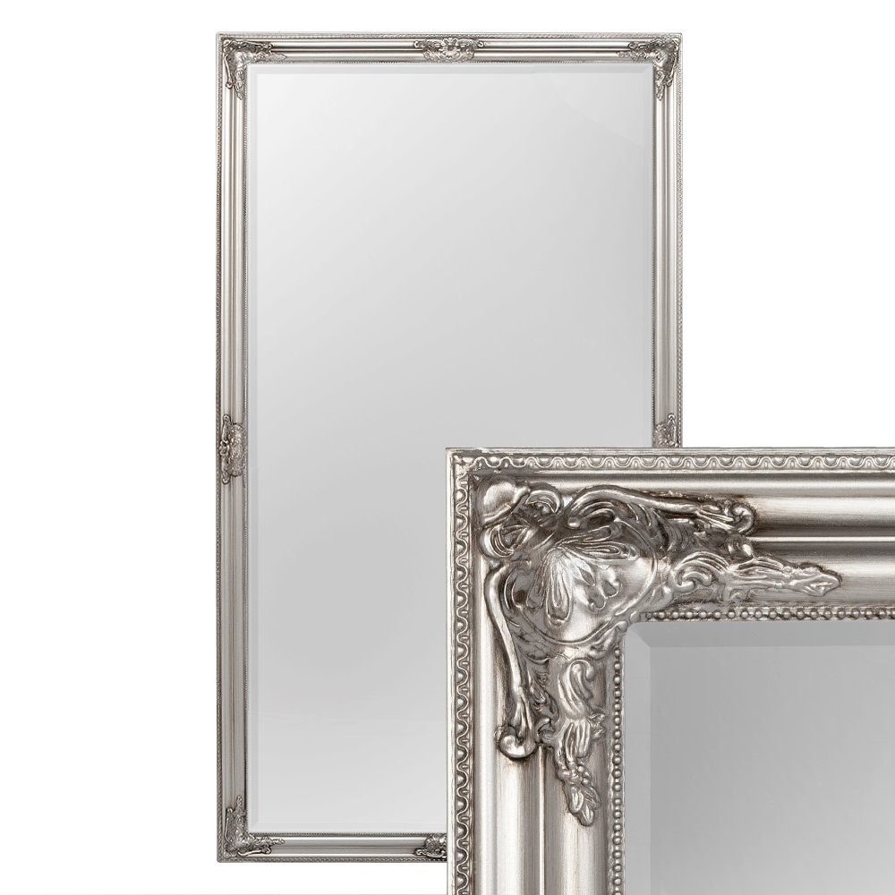 Wandspiegel Spiegel BESSA Barock Antik-Silber 180x100cm