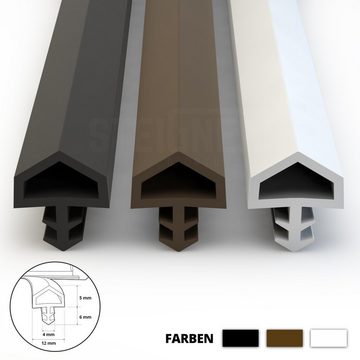 STEIGNER Türdichtband STD05 Türdichtung, Zimmertürdichtung Gummidichtung Türzargendichtung Türanschlagdichtung