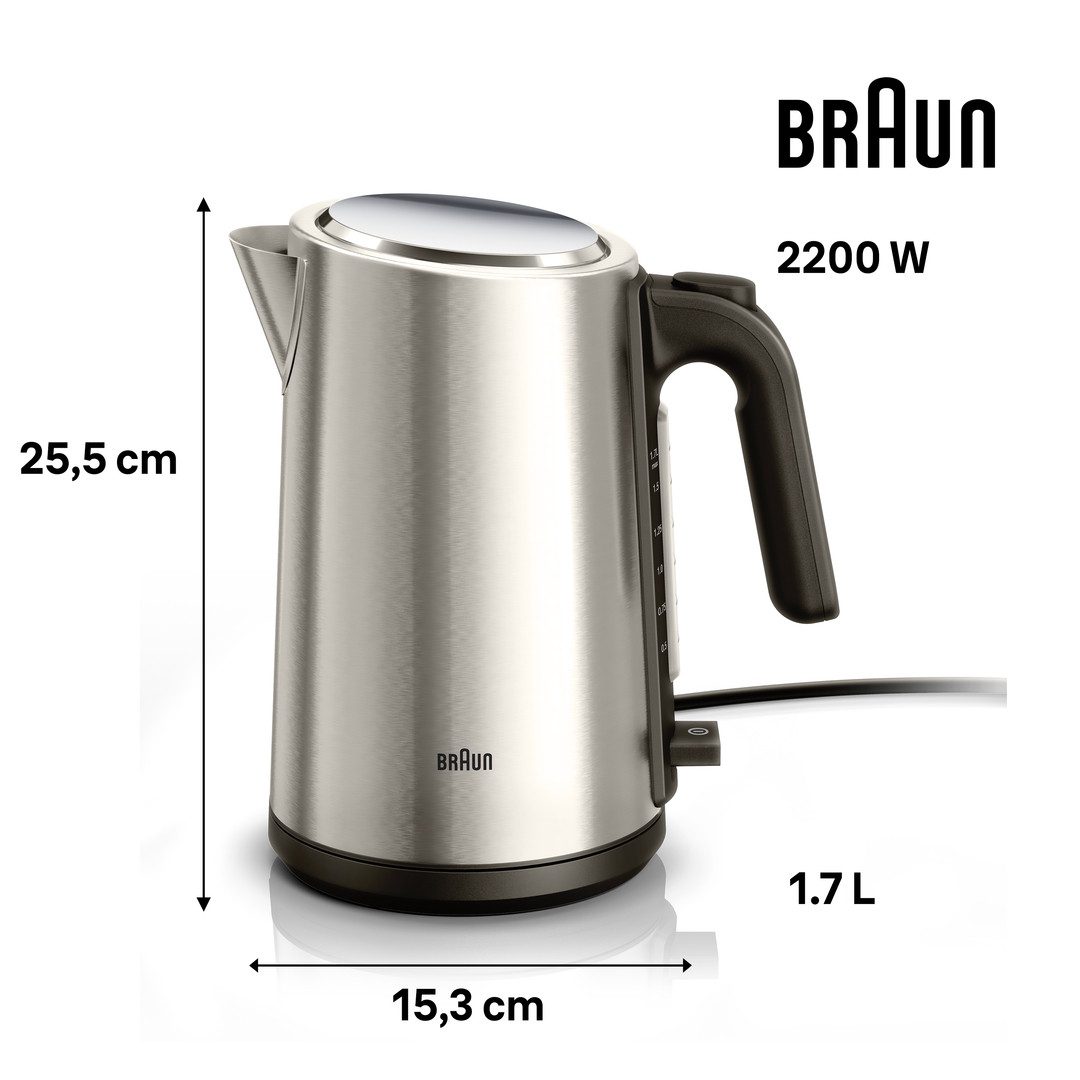 Braun Wasserkocher Identity WK 5200 BK, 1,7 l, 2200 W – Bild 5 von 5