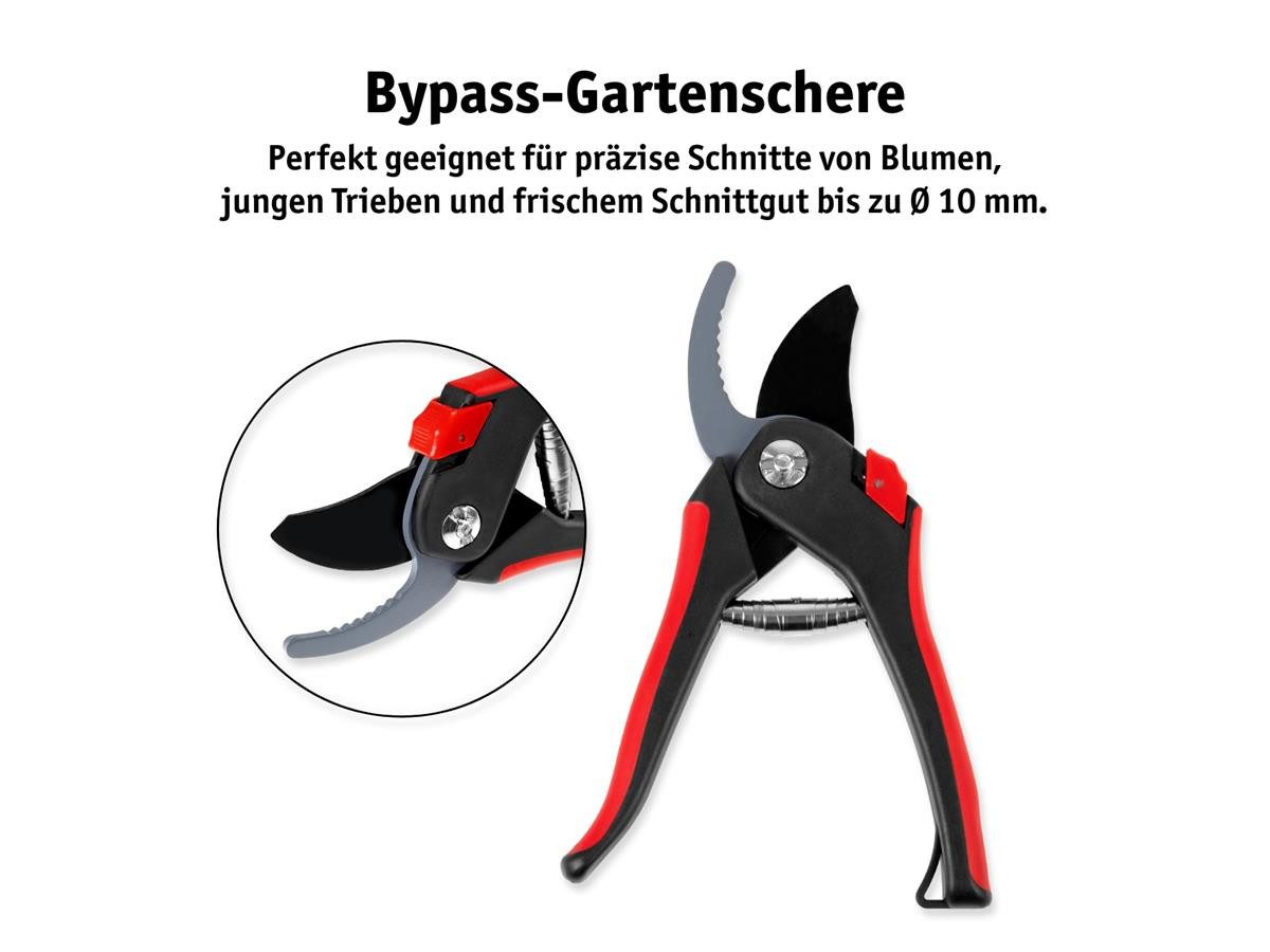 WALTER Gartenschere 613326Y, (Set, 2-tlg., Amboss & Bypassschere)