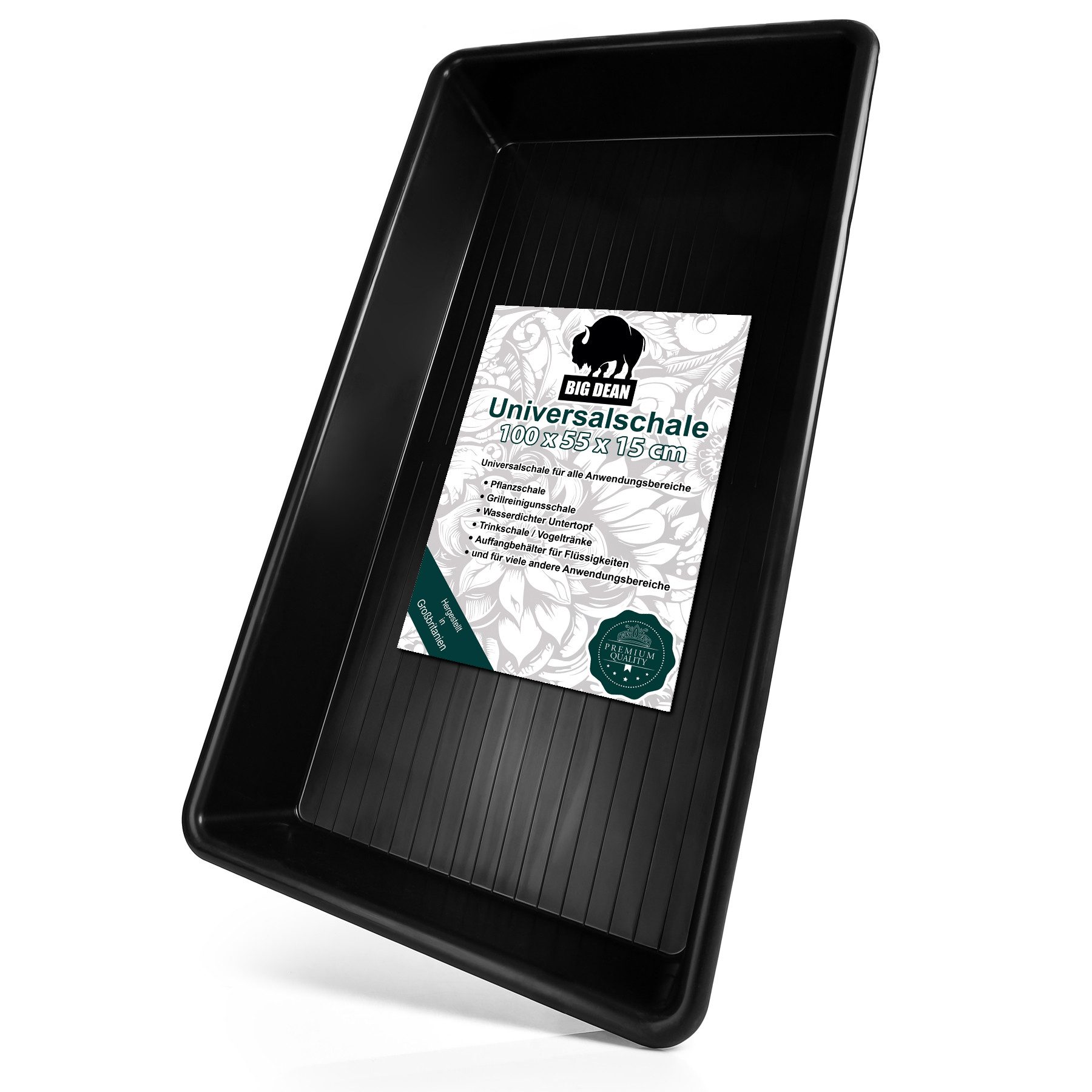 BigDean Pflanzschale Allzweckwanne Universalwanne Ölwanne Katzenklo Schuhabtopfschale (Stück, 1 St., Anzuchtwanne), Robust, Hitzebeständig bis 60°c, Platzsparend Stapelbar