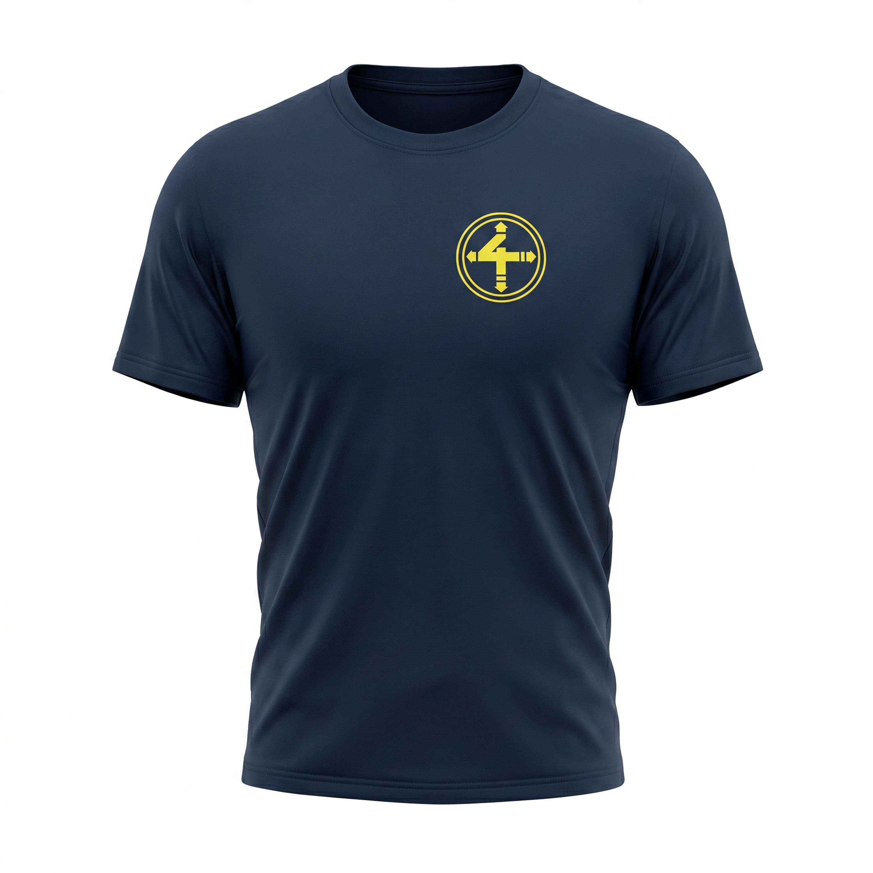 DIE FANTASTISCHEN VIER Kurzarmshirt ´Die Da´ 92 – Dunkelblau Unisex hochwertiger Front- und Rückenaufdruck