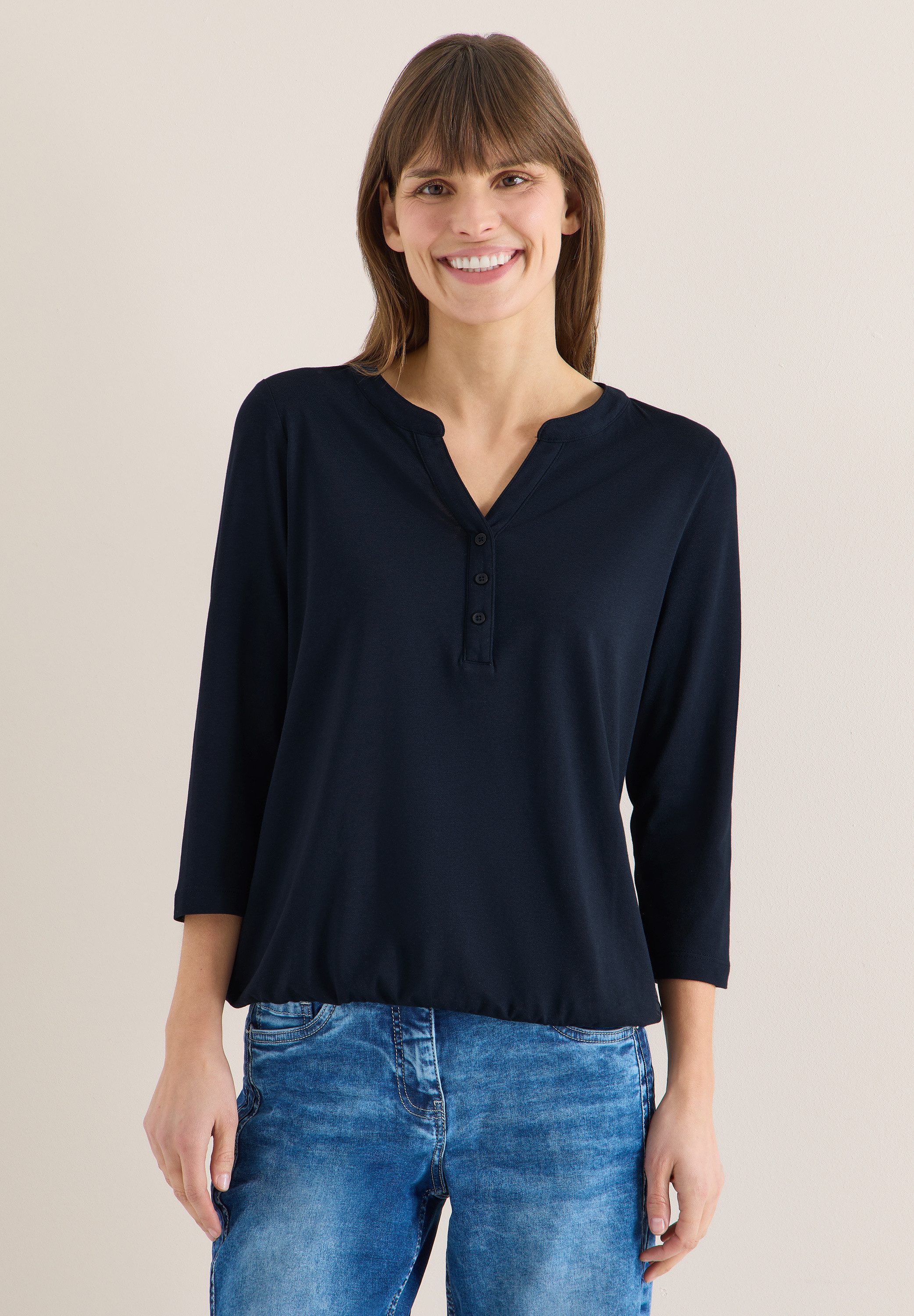 CECIL 3/4-Arm-Shirt mit 3/4 Ärmeln