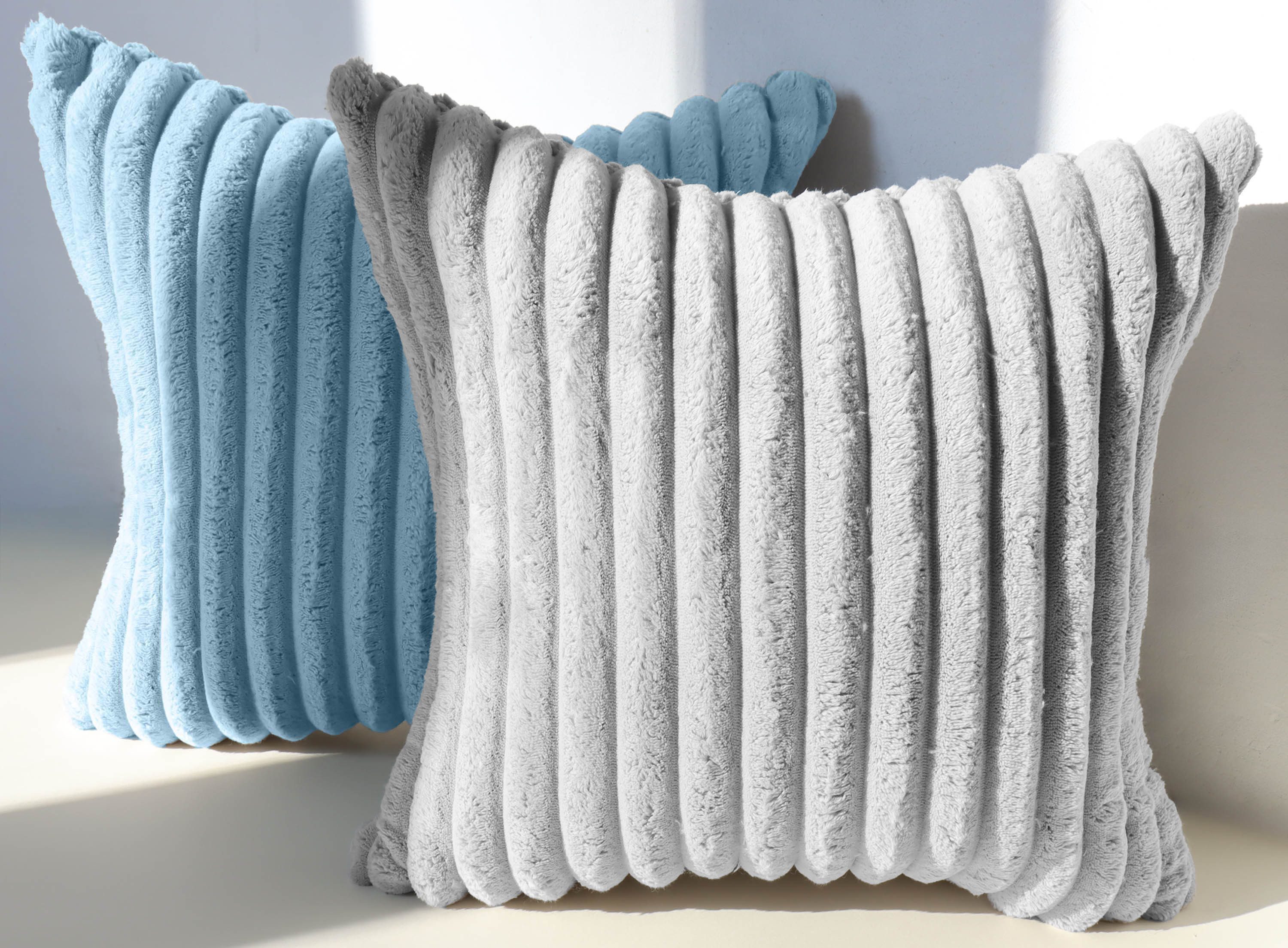 Amilian Kissenbezüge 2er Set - Dekokissenbezug - Kissenhüllen - Zierkissenbezüge, (2 Stück), (40x40 cm) Kissenbezug für Sofa, Dekokissen, Kissen, Zierkissen