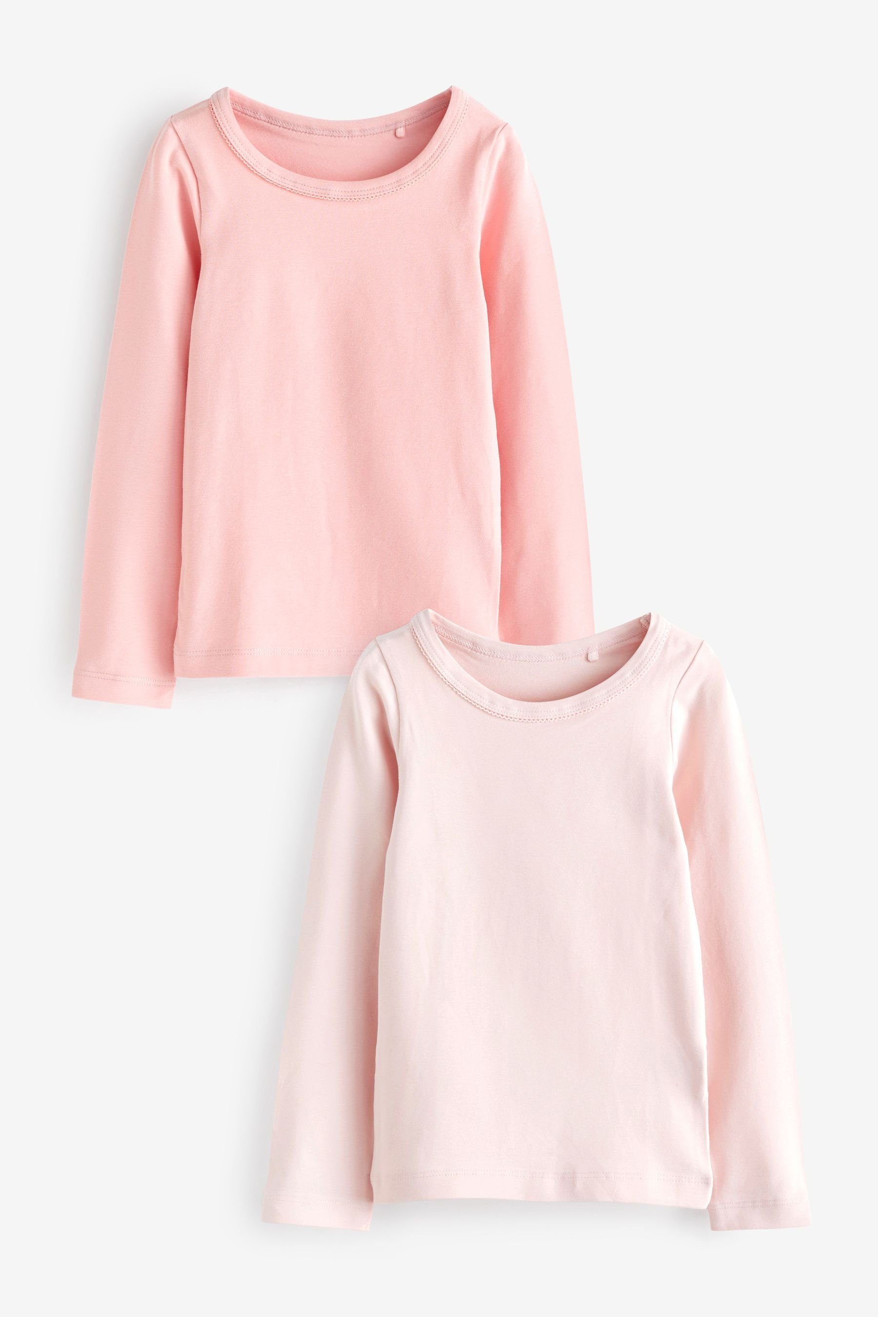 Next Unterhemd Unterhemden, 2er-Pack (2-St) Pink Long Sleeved