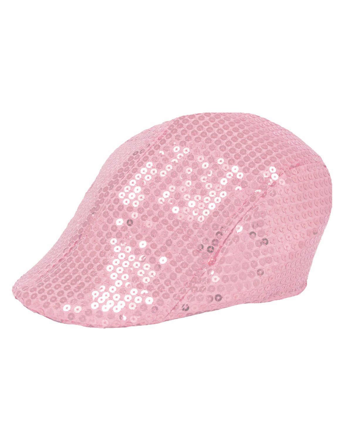 Funny Fashion Kostüm Schiebermütze mit Pailletten - Rosa günstig online kaufen