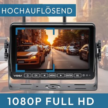 VSG24 Rückfahrkamera IP69K EXPERT & 1080P HD Auflösung - Robuste Schwerlast Rückfahrkamera (155° Blickwinkel für LKW, Transporter, Wohnmobile & Landmaschinen)