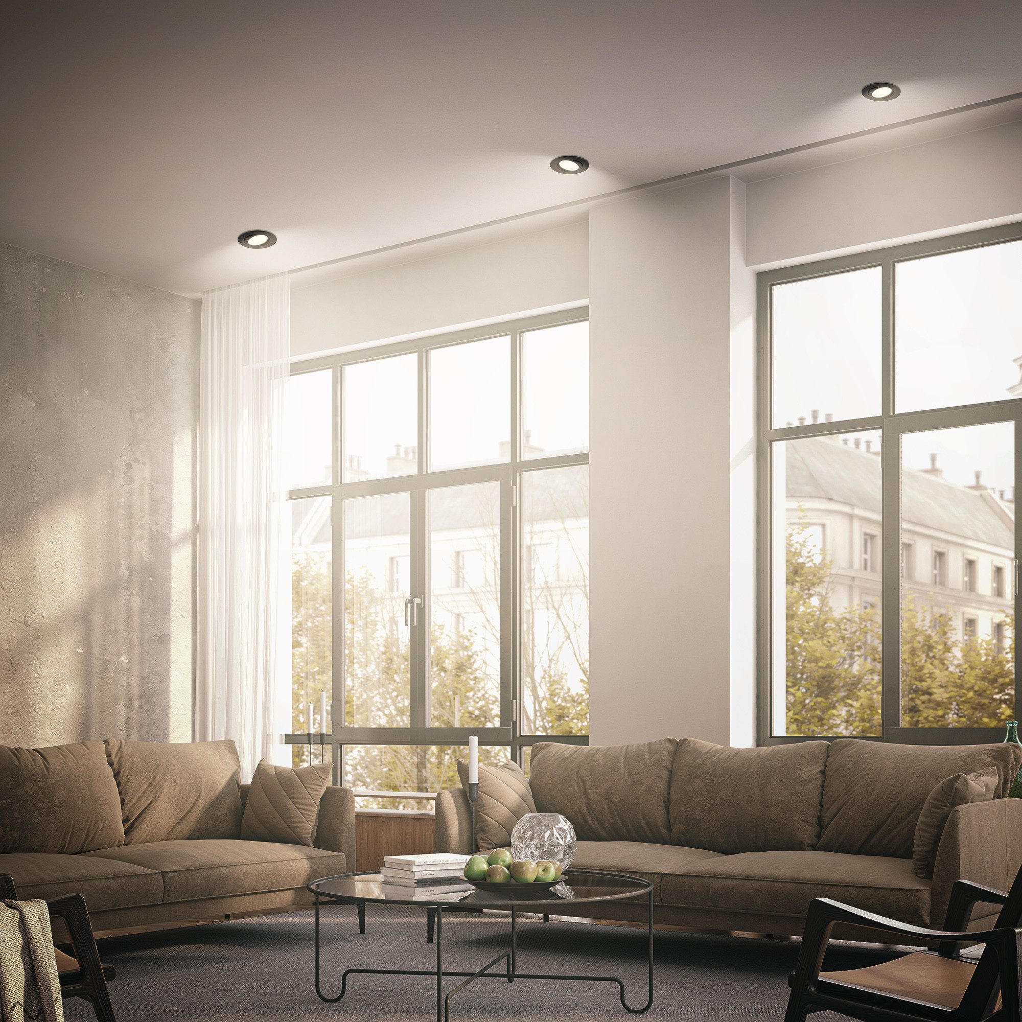 Briloner Leuchten Einbauleuchte BIWA, ohne Leuchtmittel, LED fest integriert, ohne Leuchtmittel