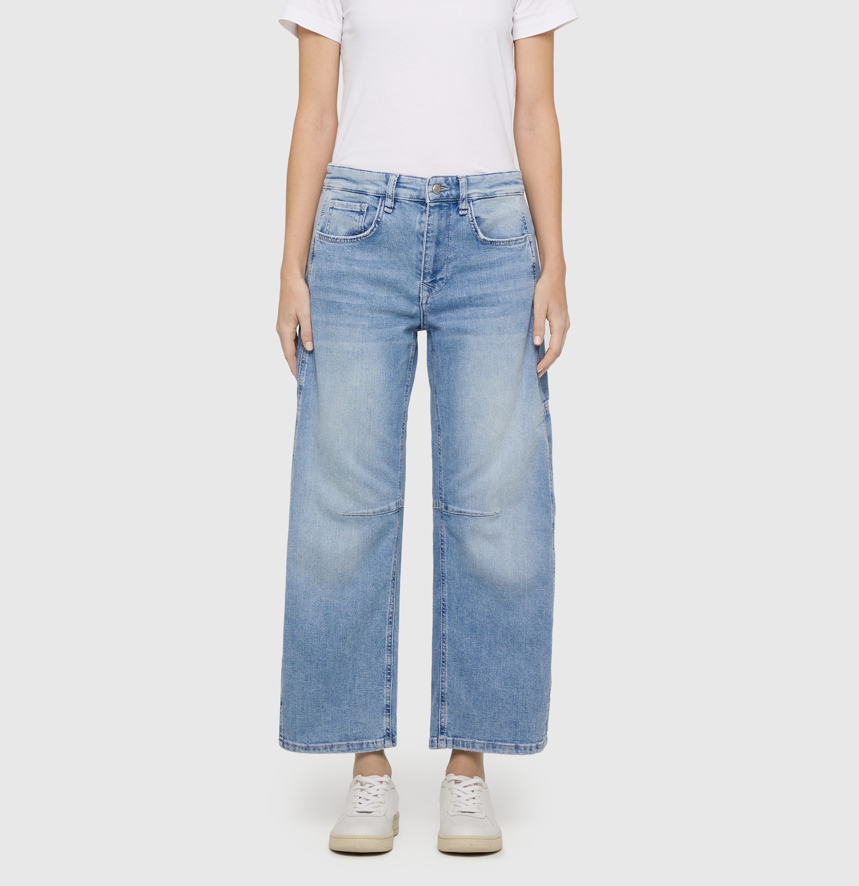 MAC 5-Pocket-Jeans OHIO Barrel Barrel Fit, Naht-Detail auf Kniehöhe günstig online kaufen