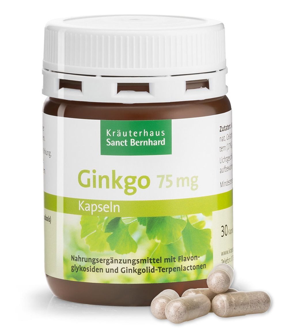 Sanct Bernhard Sanct Bernhard Ginkgo 75 mg- 30 Kapseln Kapseln