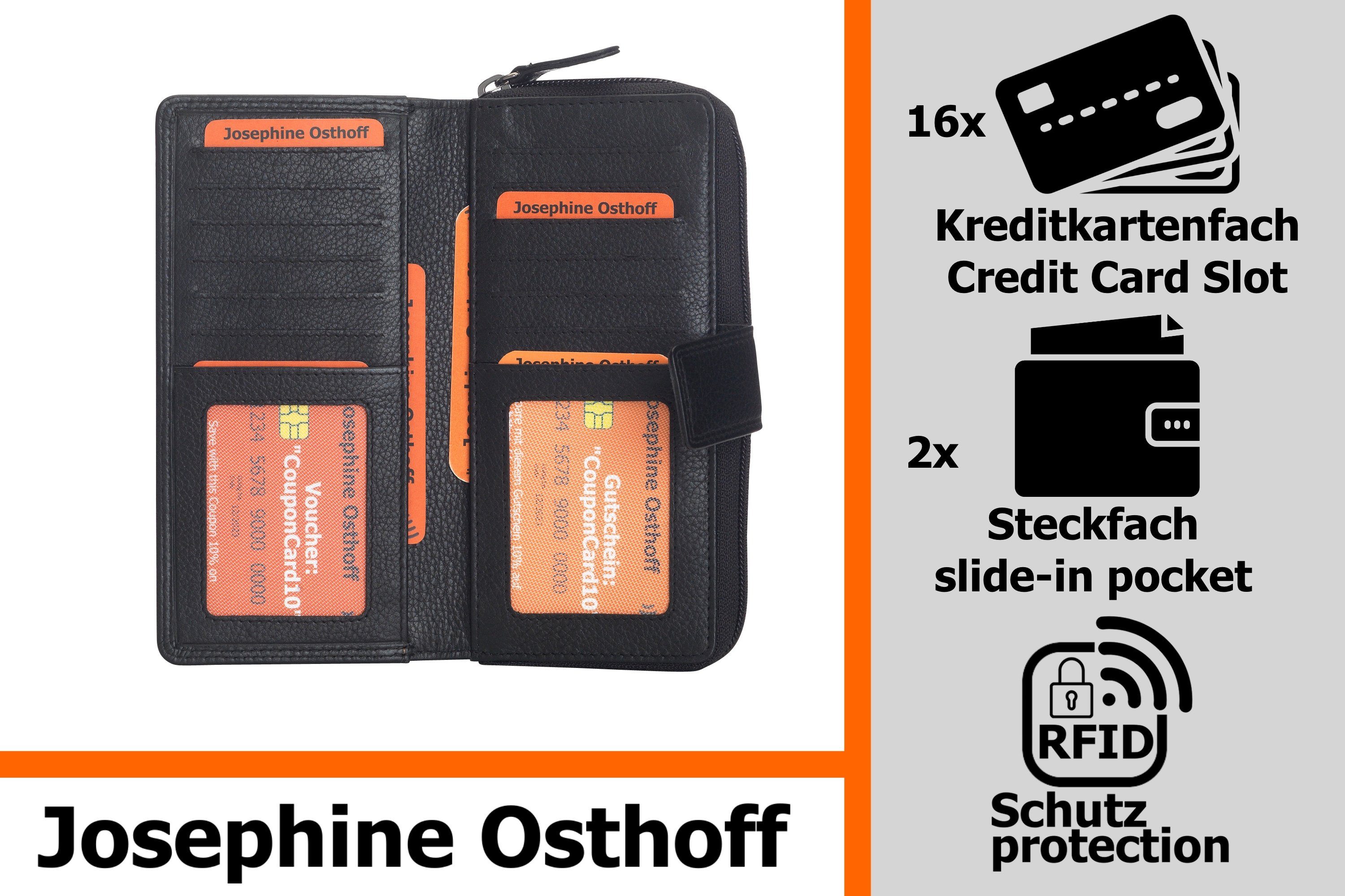 Geldbörse Bremen Josephine schwarz Geldbörse kompakt Osthoff
