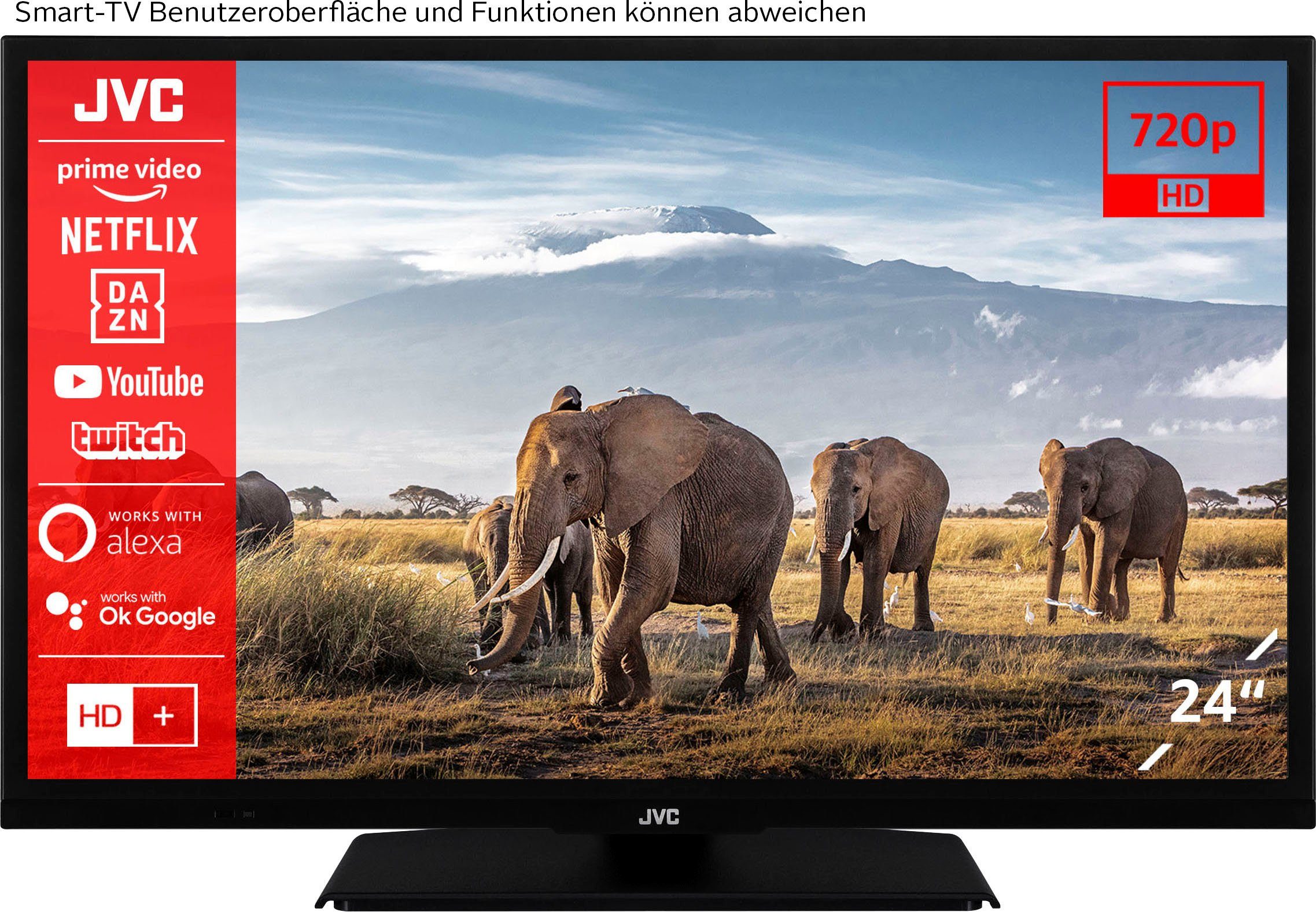 Genehmigung ready, Zoll, cm/24 HD LED-Fernseher (60 Smart-TV) JVC LT-24VH5156