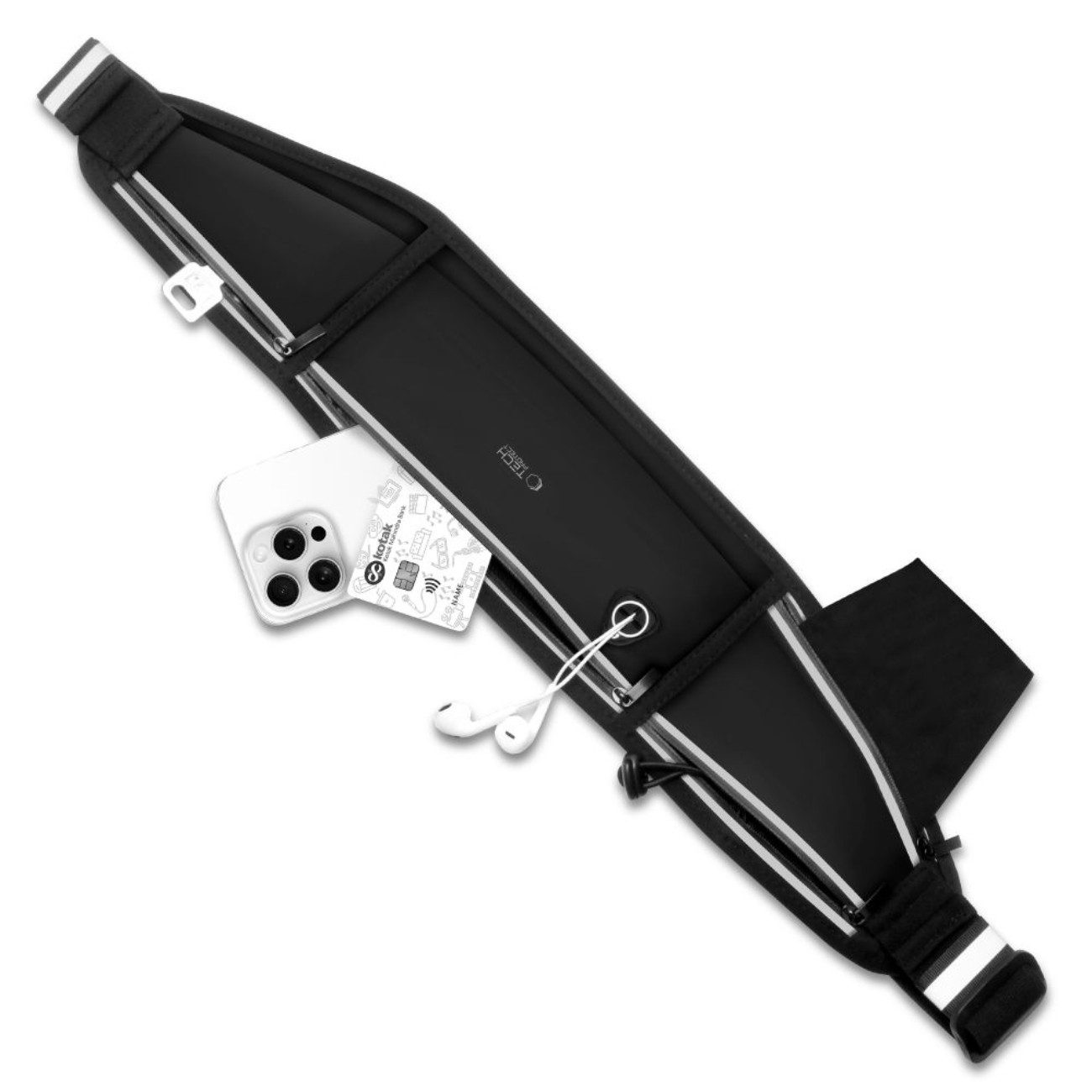 TECH PROTECT Sporttasche M3 (1 x Tech-Protect M3 Hüfttasche), Sportliche Hüfttasche mit Flaschenfach und wasserabweisendem Gewebe