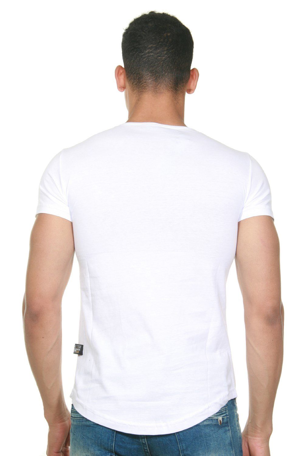 CE&CE Rundhalsshirt weiss