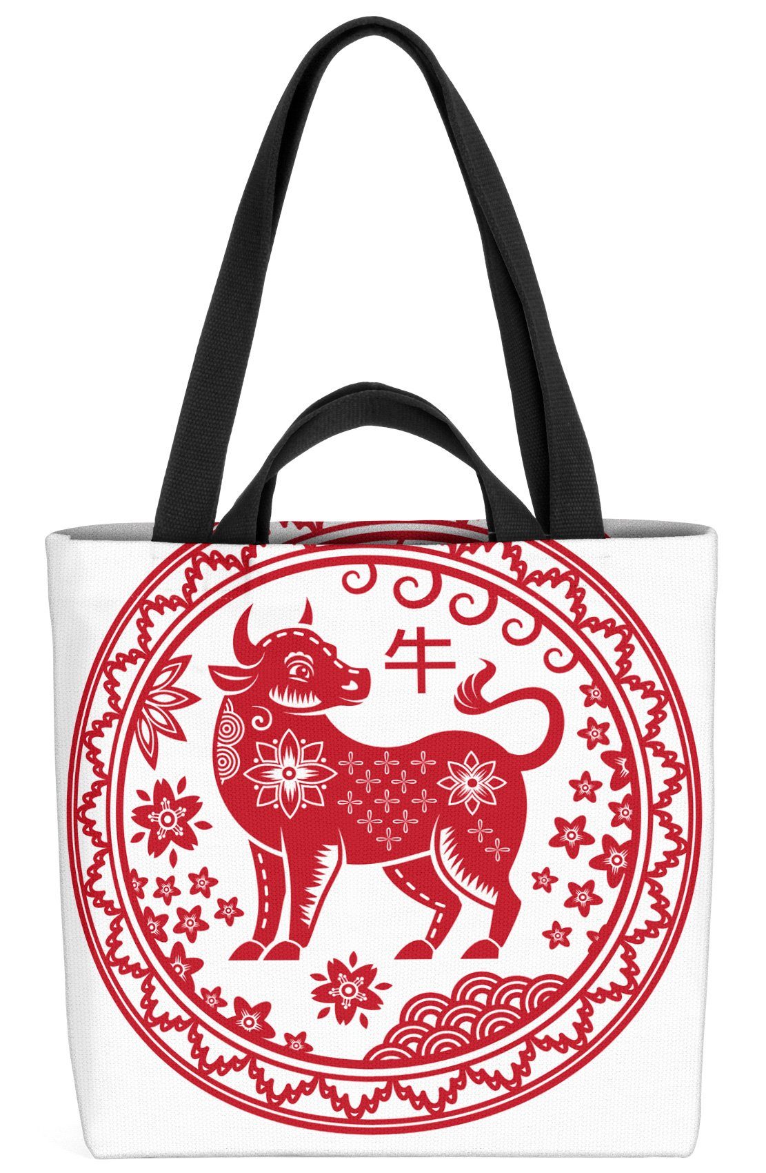 VOID Astrologier Ochse Büffel Tiere Tierkreiszeichen Henkeltasche (1-tlg), Sternzeichen Horoskop