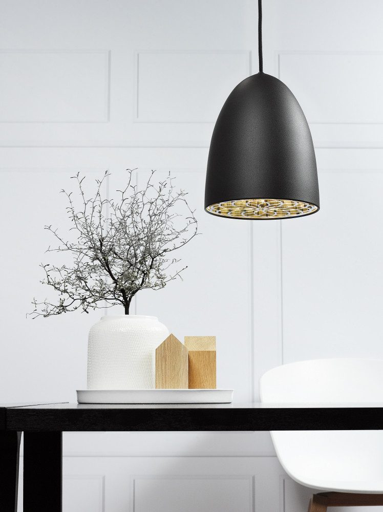 Nordlux Pendelleuchte Pendellampe Nexus 20 Hängeleuchte schwarz E27 77263003, ohne Leuchtmittel