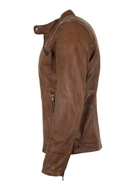 PUNCHBALL Lederjacke PB-504/M 3204-769 Punchball - Herren Echtleder Lederjacke Lammnappa tobacco antik