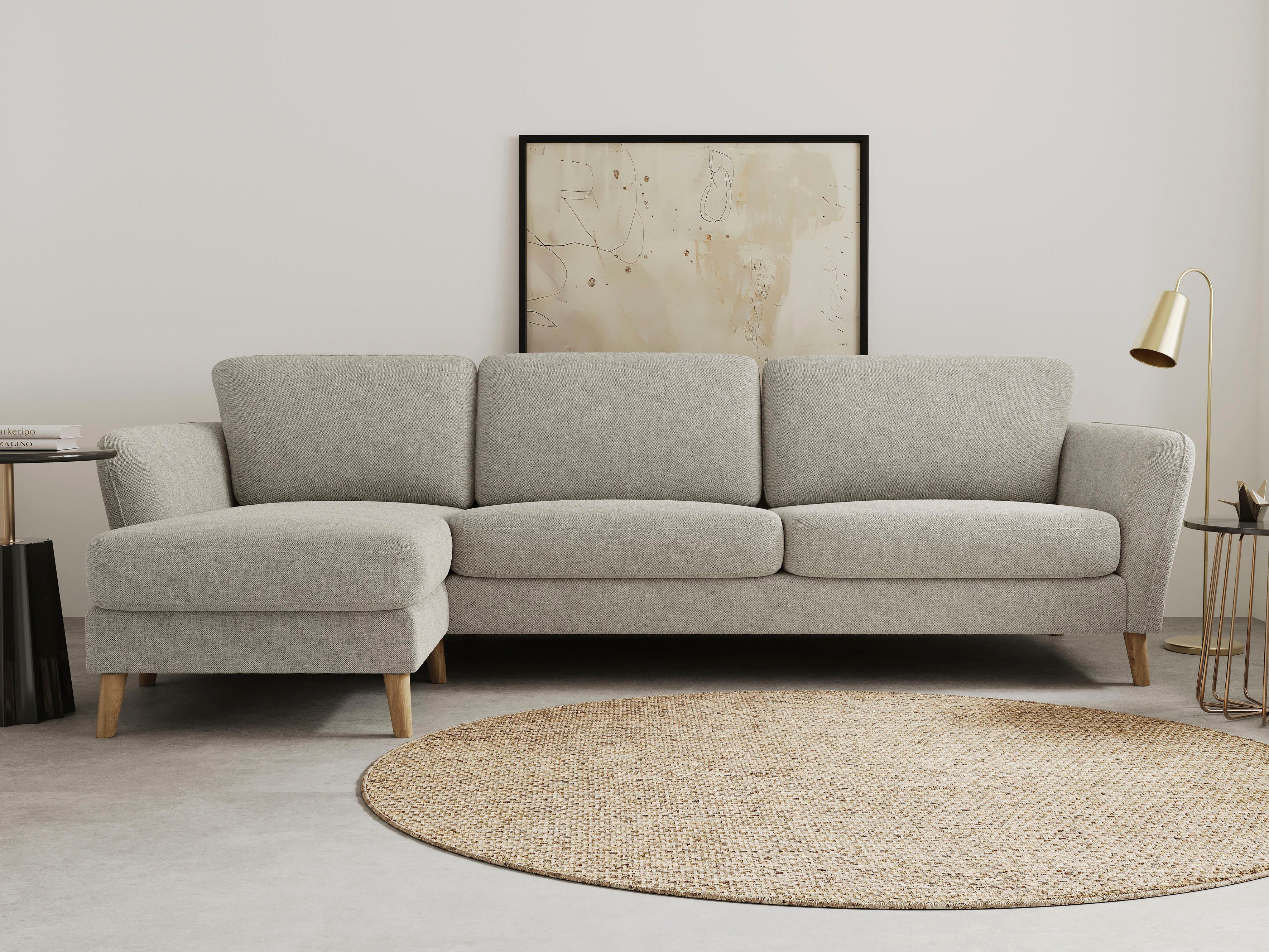 Home affaire Ecksofa "MARSEILLE (279/152cm),L-Form, Rec. rechts/links, vers günstig online kaufen