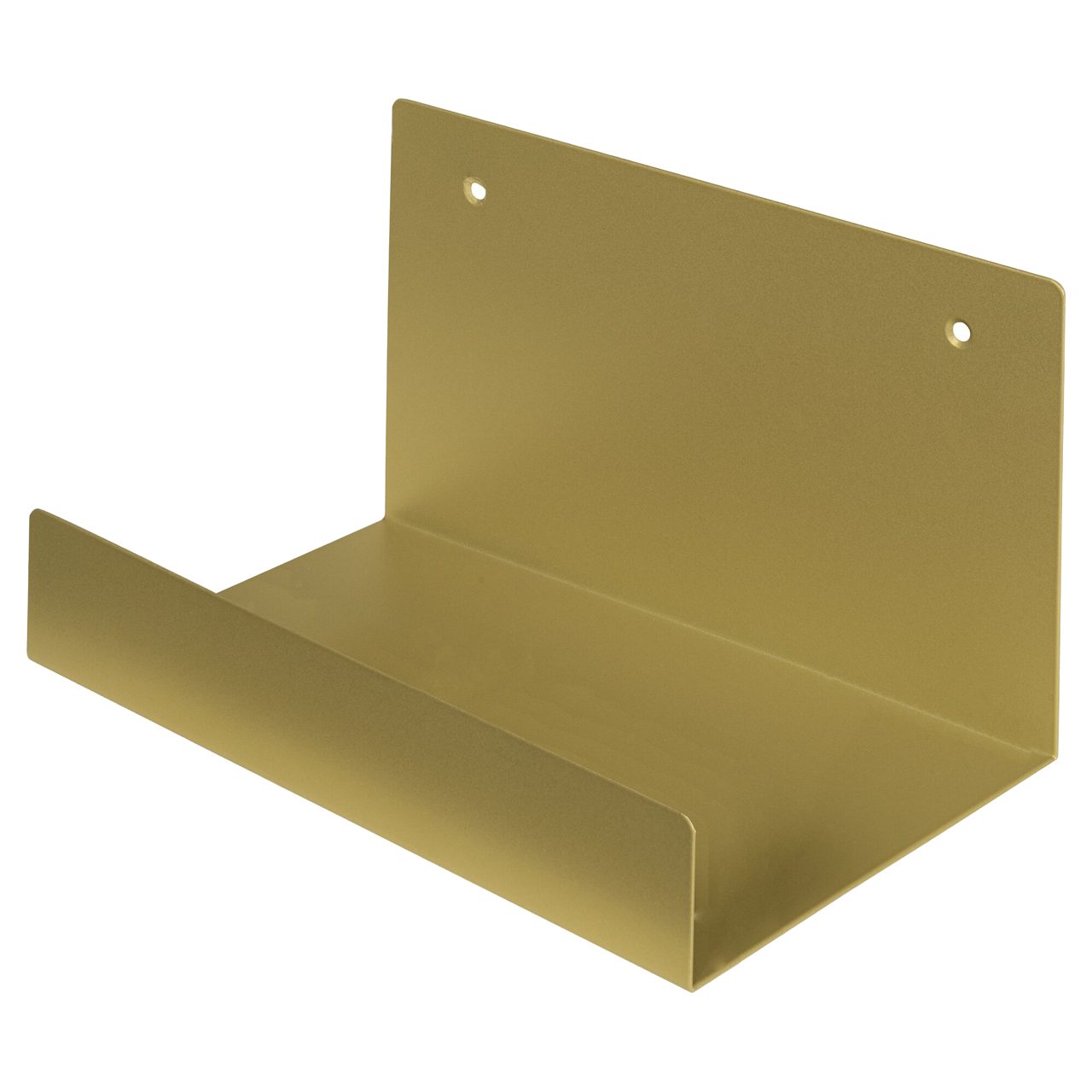 Duraline Wandregal Metallregal "Double Folded", zwei Breiten, pulverbeschichtet Gold