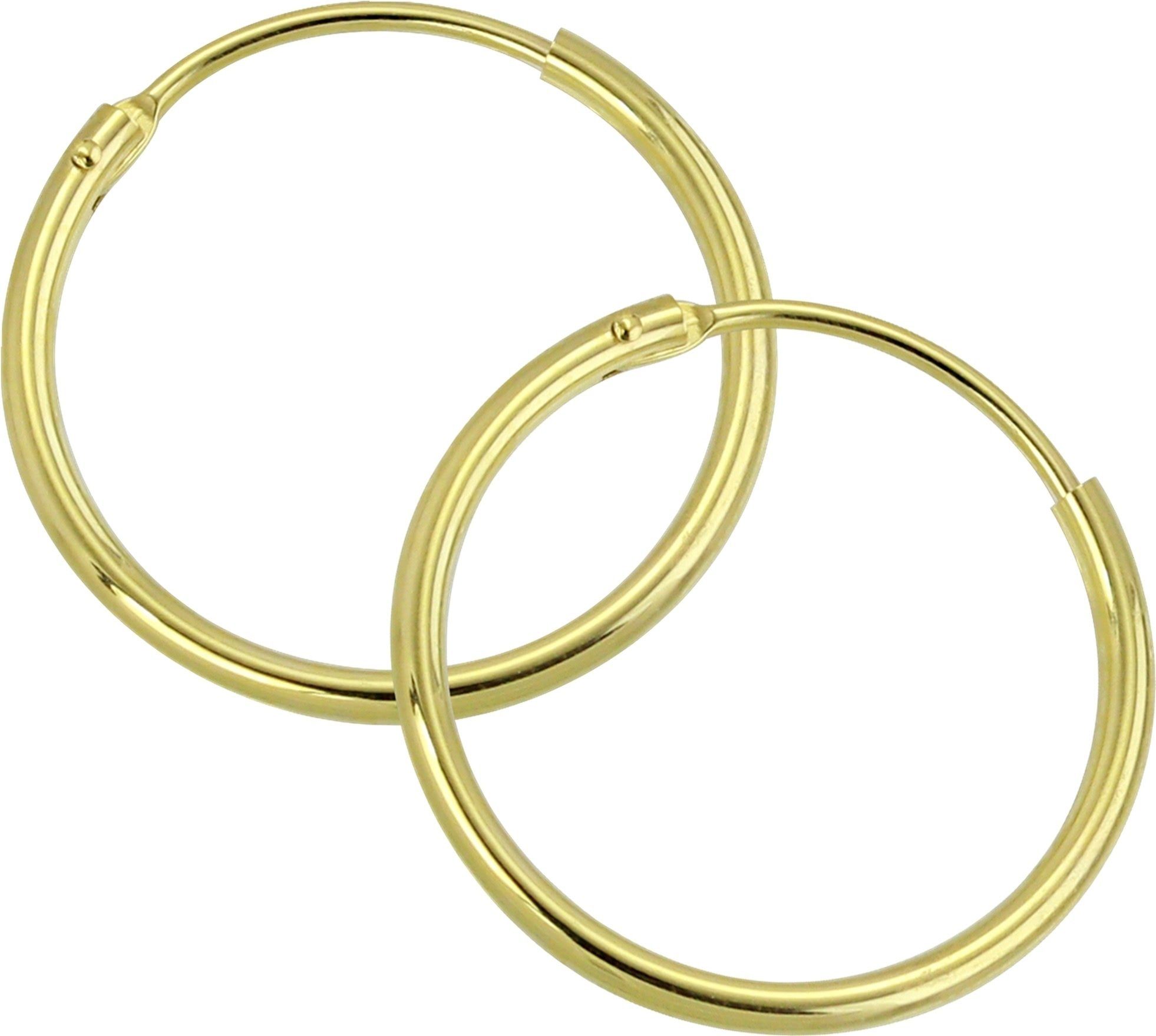 Paar Creolen GoldDream Gold Ohrring Creolen 20mm