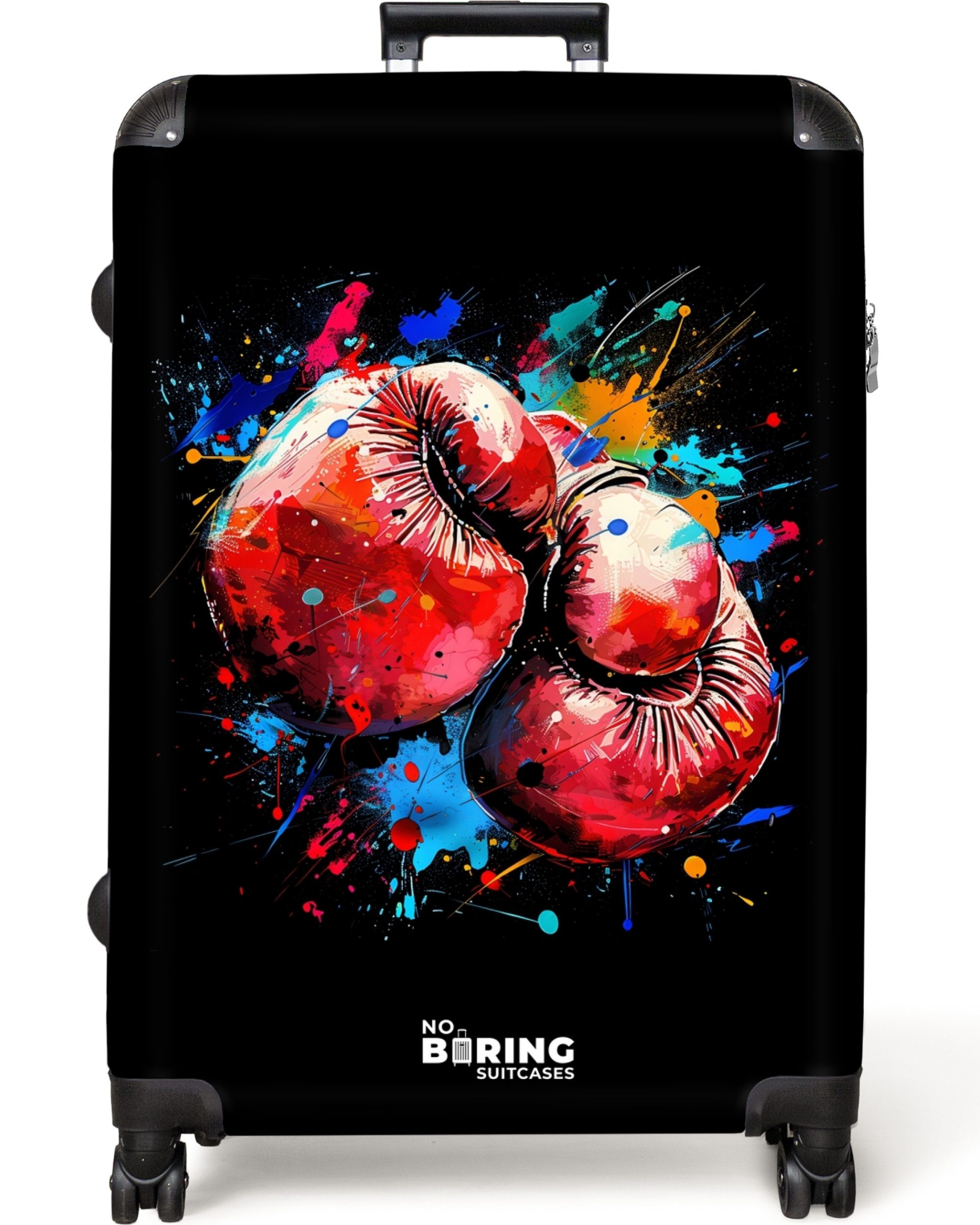 NoBoringSuitcases.com© Hartschalen-Trolley Rote Boxhandschuhe mit Farbe günstig online kaufen